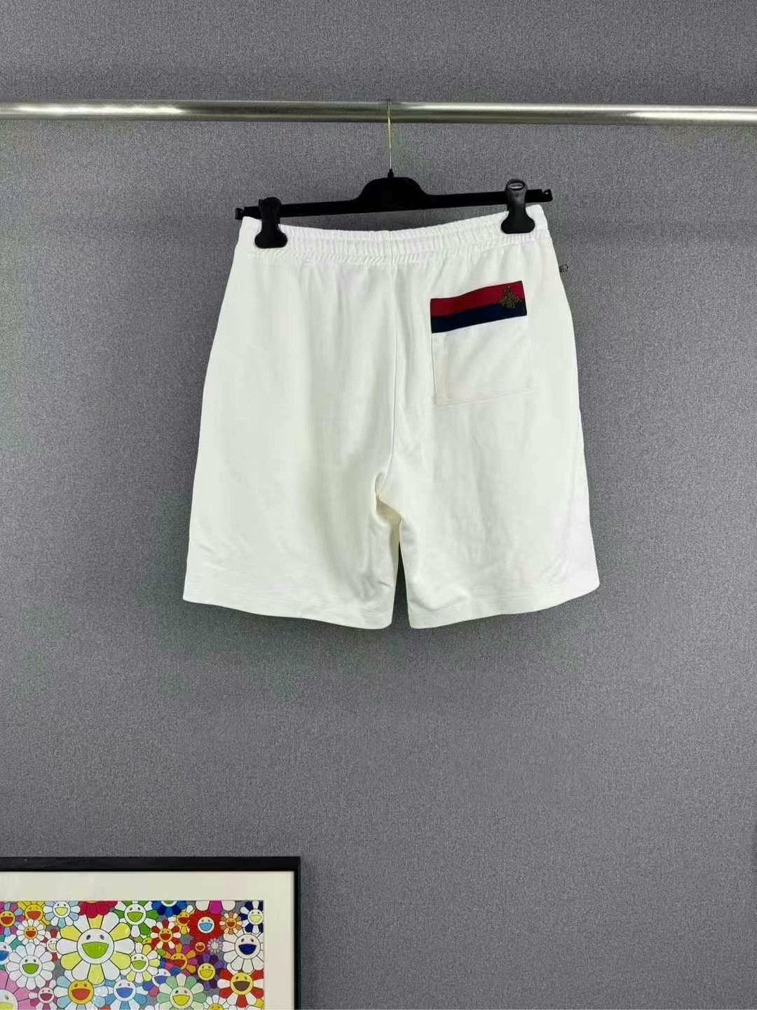 Gucci gucci embroidered logo shorts in white Size US 28 / EU 44 - 2 Thumbnail