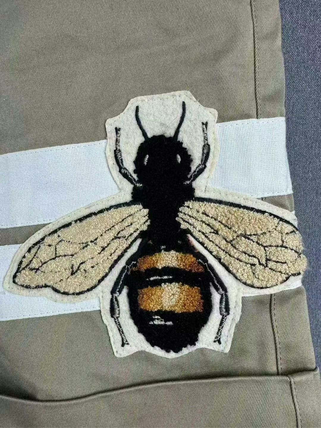 Gucci gucci embroidered bee shorts in beige Size US 30 / EU 46 - 3 Thumbnail