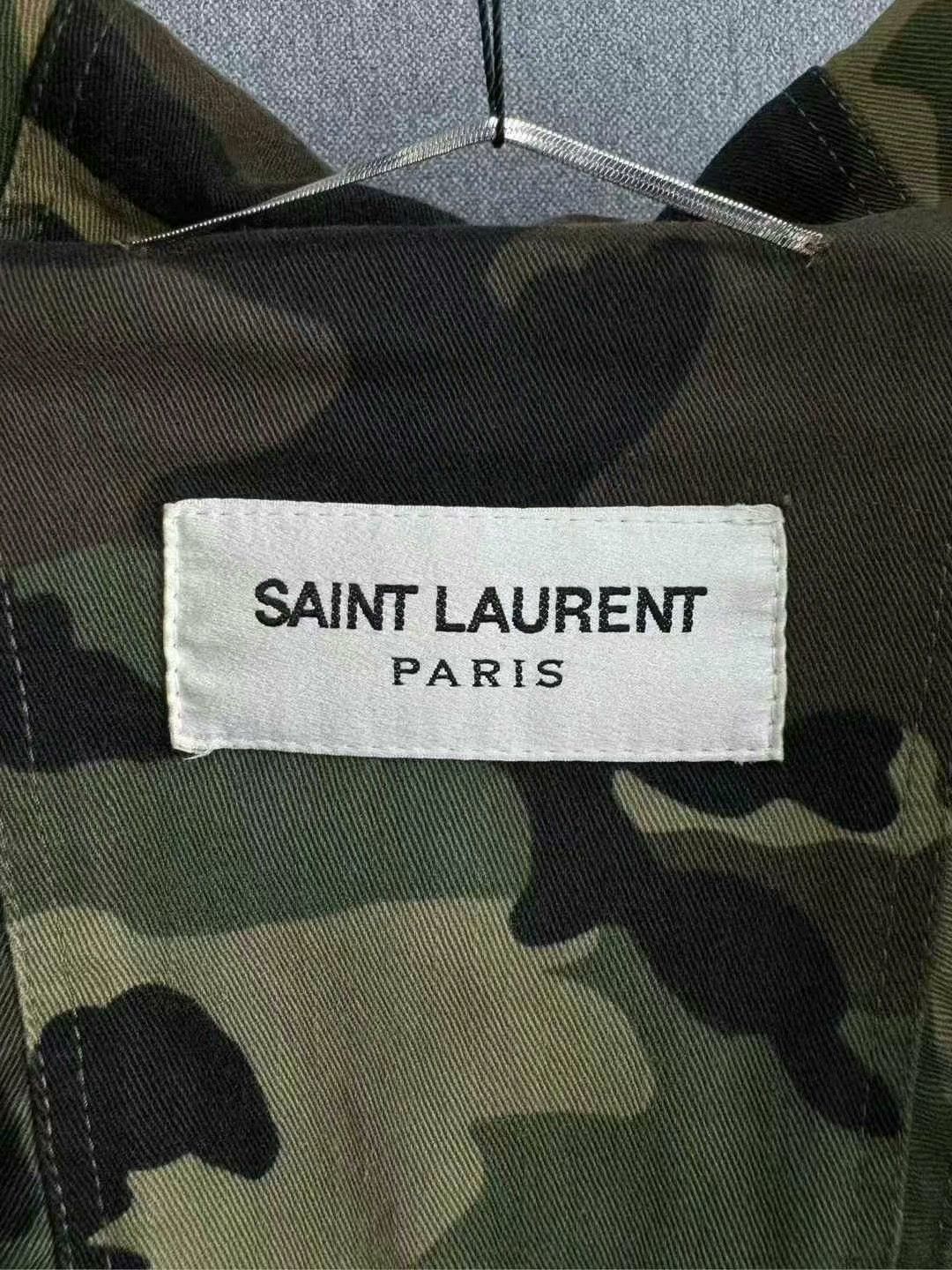 Saint Laurent Paris camouflage embroidered coat by saint laurent Size US M / EU 48-50 / 2 - 4 Thumbnail