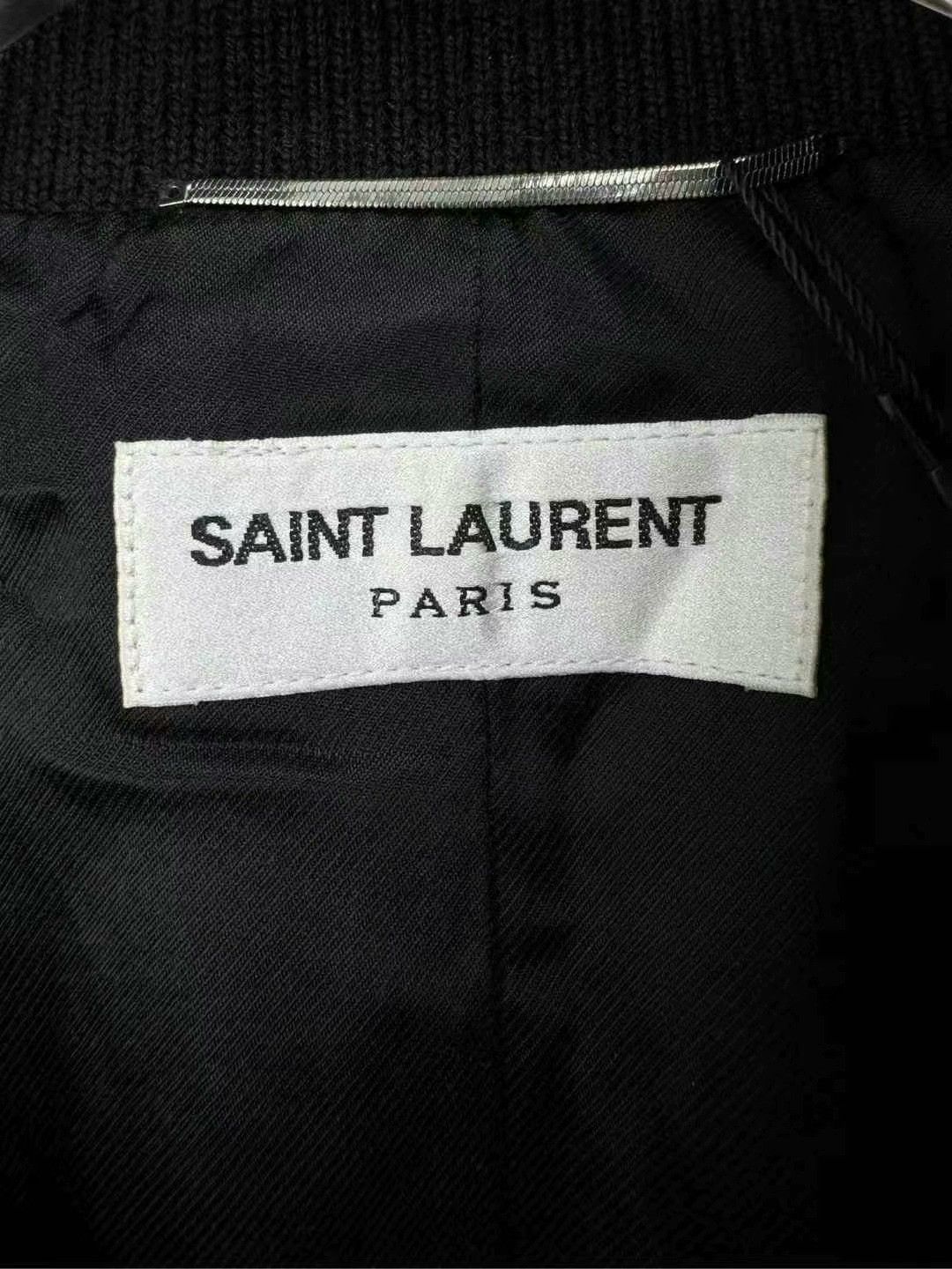 Saint Laurent Paris saint laurent black and white baseball jacket Size US L / EU 52-54 / 3 - 3 Thumbnail