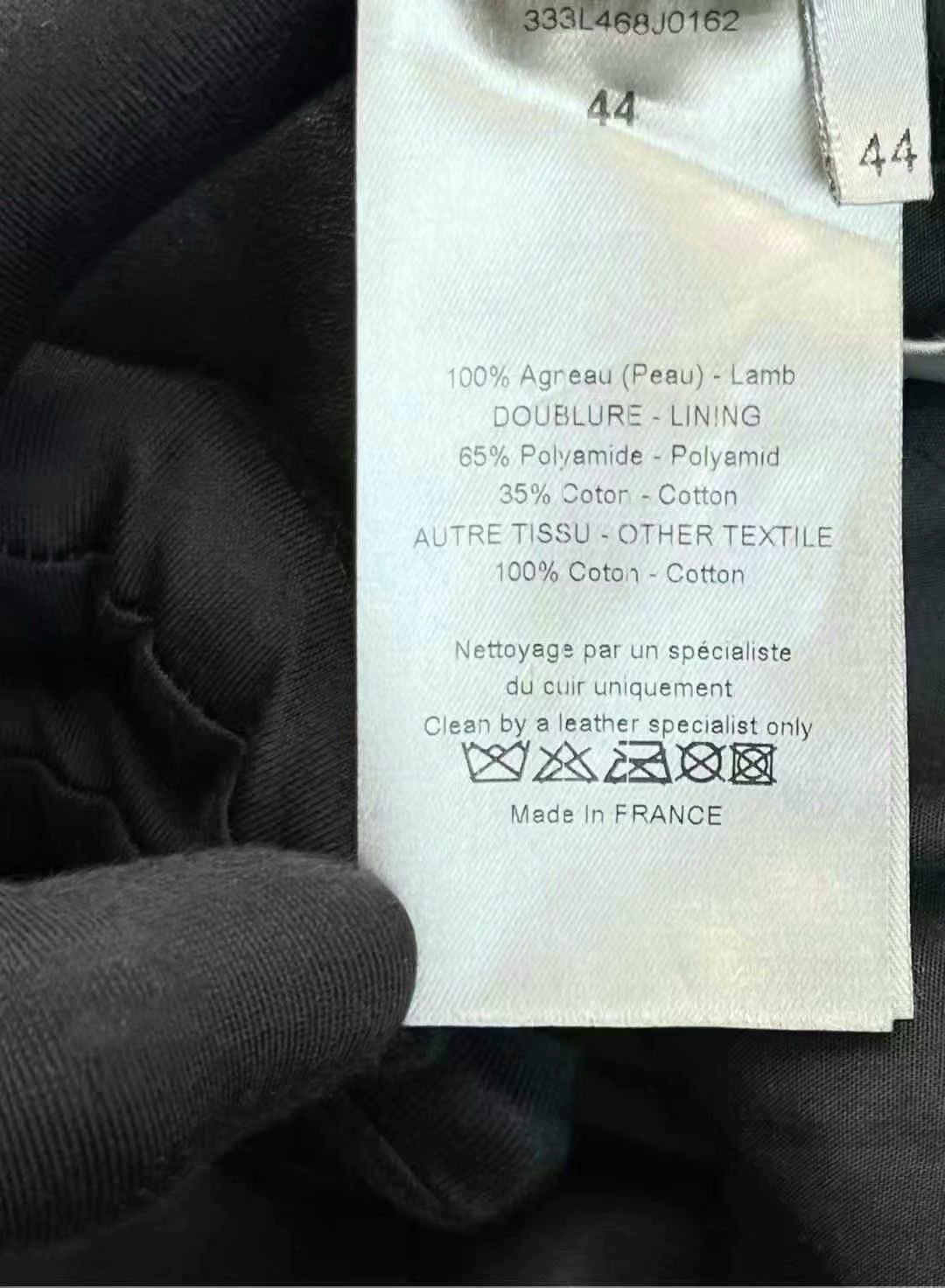 Dior dior black lambskin baseball jacket unisex Size US M / EU 48-50 / 2 - 5 Thumbnail