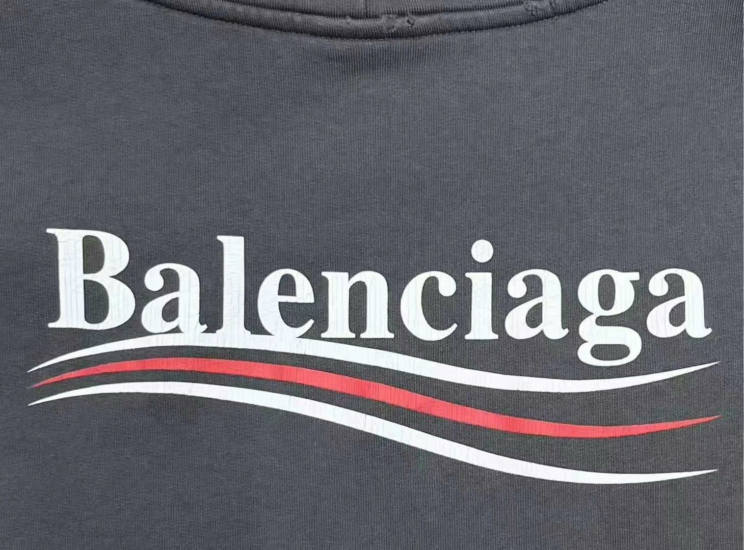 Balenciaga balenciaga graphic hoodie in graphite gray Size US S / EU 44-46 / 1 - 5 Thumbnail