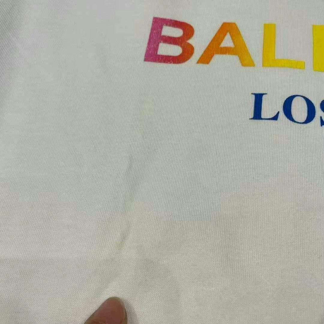 Balenciaga balenciaga white rainbow letter short sleeve shirt Size US M / EU 48-50 / 2 - 4 Thumbnail
