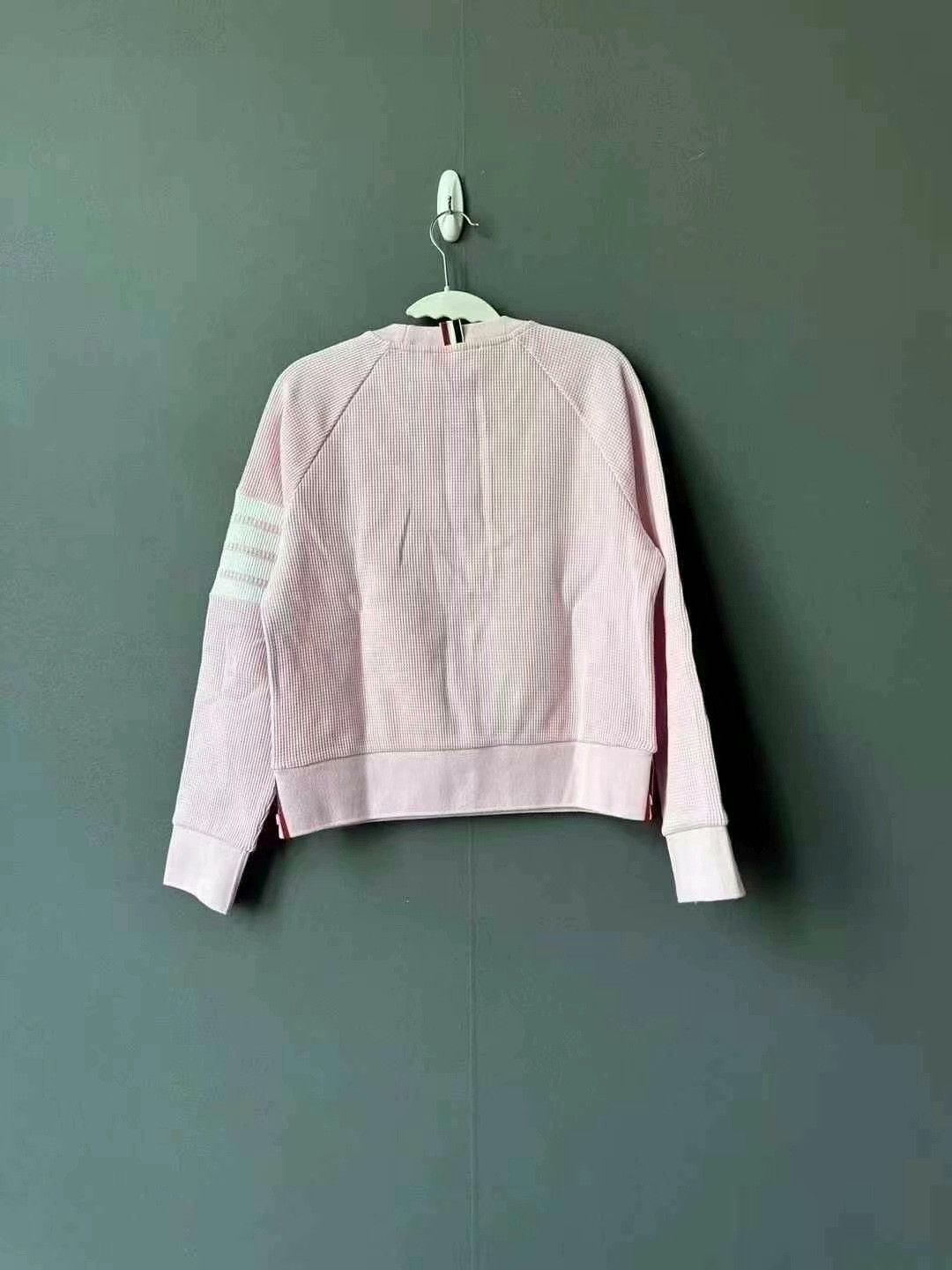 Thom Browne thom browne pink waffle sweatshirt for women Size L / US 10 / IT 46 - 2 Thumbnail