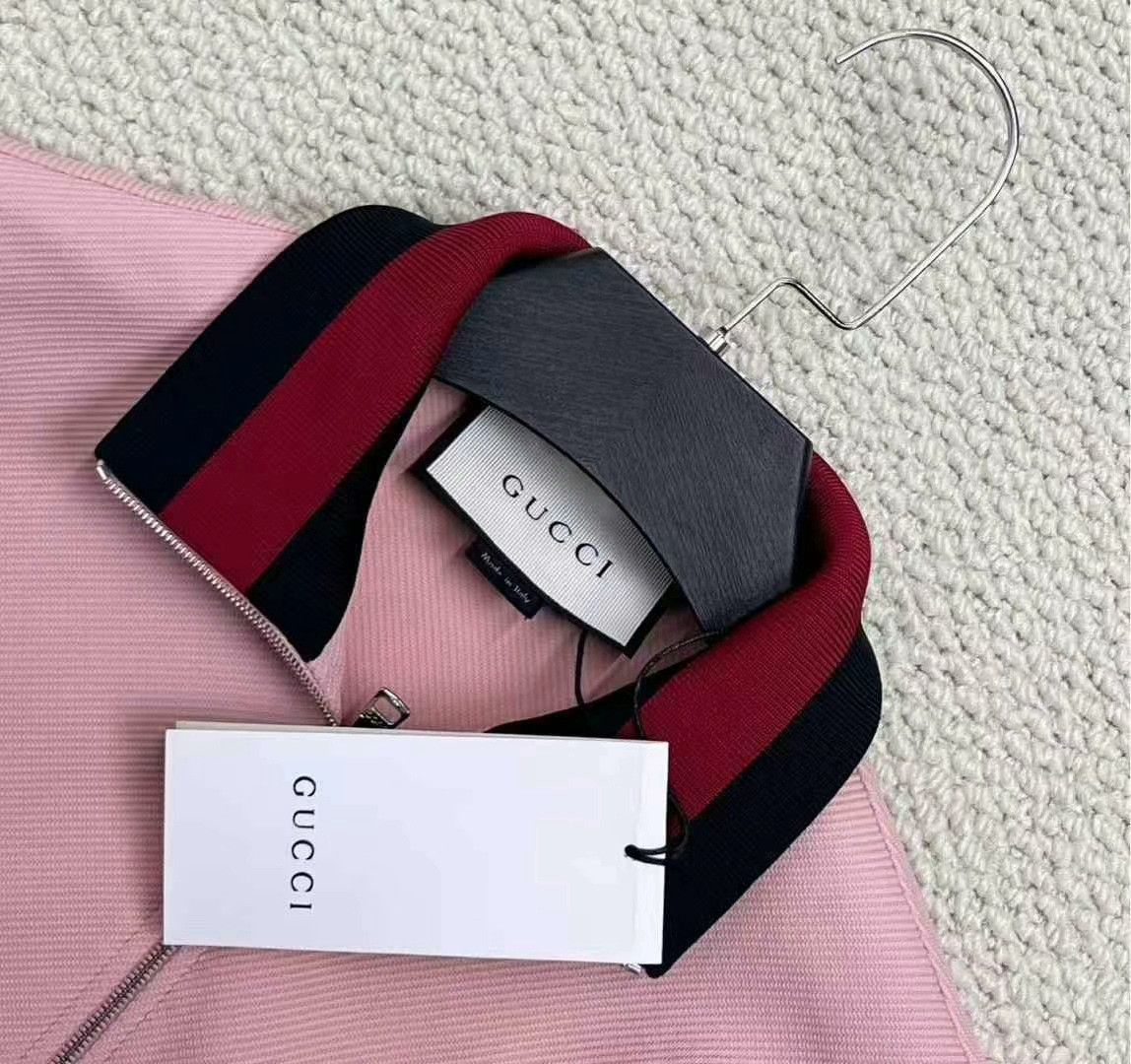 Gucci gucci pink striped zip-up jacket xs size Size XS / US 0-2 / IT 36-38 - 3 Thumbnail
