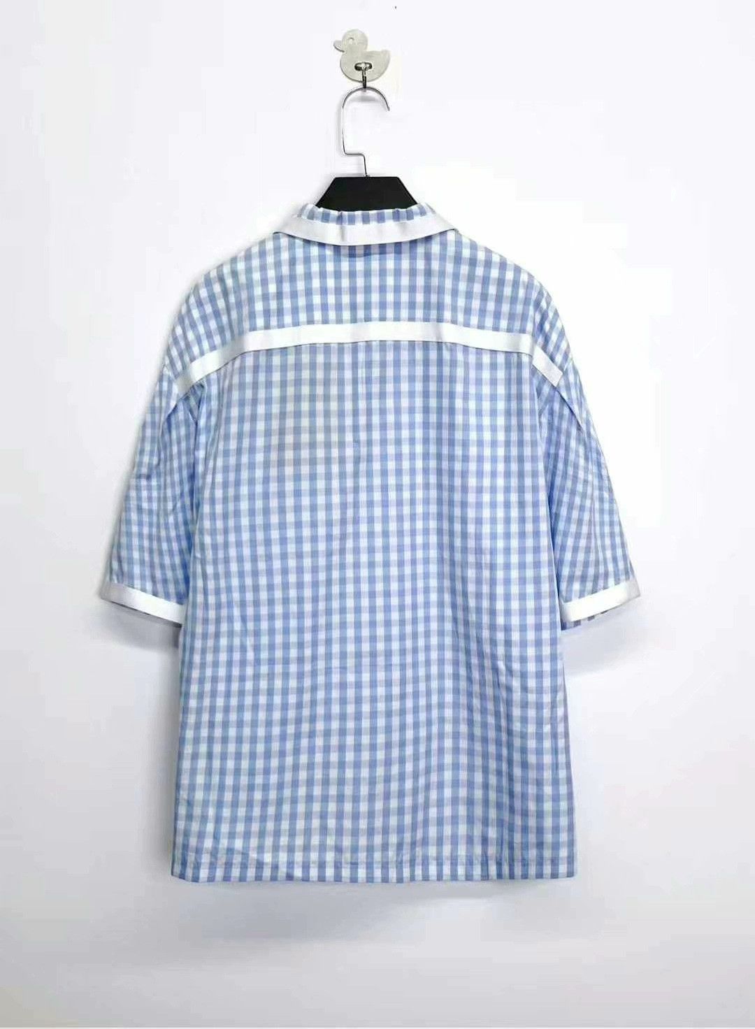 Burberry burberry blue and white check short sleeve shirt Size US L / EU 52-54 / 3 - 2 Thumbnail