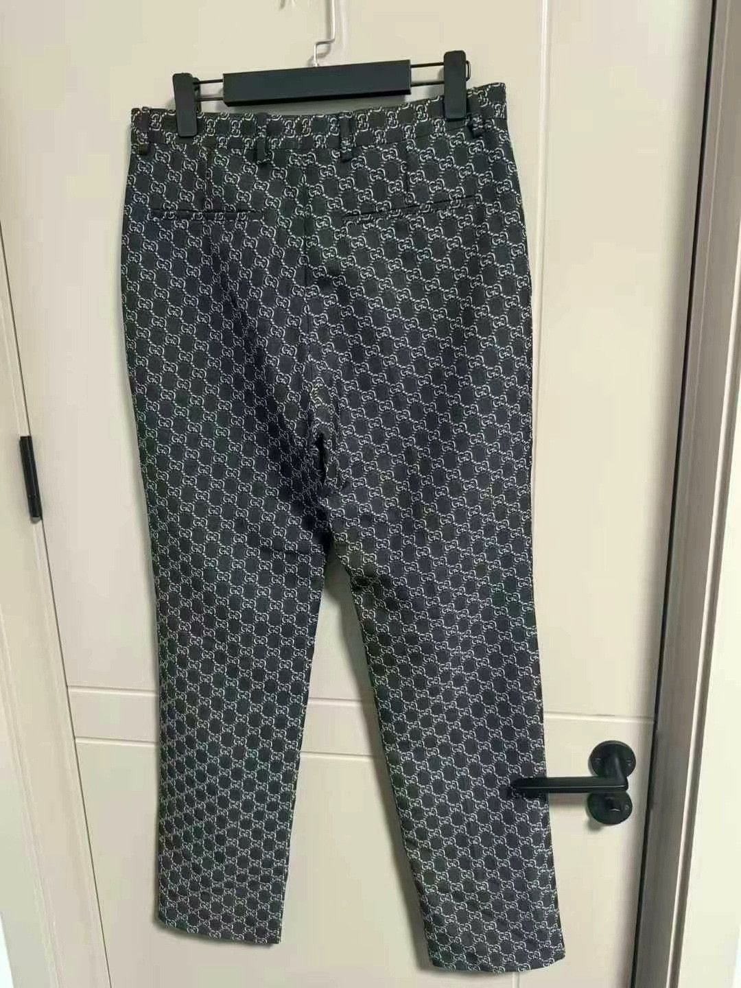 Gucci gucci logo print long pants Size US 31 - 2 Thumbnail