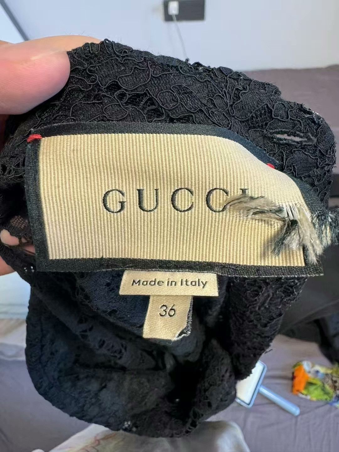 Gucci gucci sheer lace button-up shirt Size S / US 4 / IT 40 - 3 Thumbnail