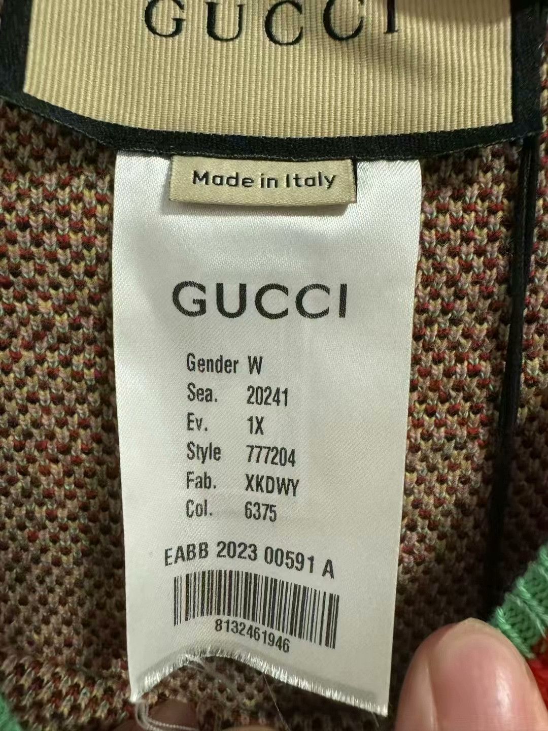 Gucci gucci double g dinosaur print cropped sweater Size S / US 4 / IT 40 - 4 Thumbnail