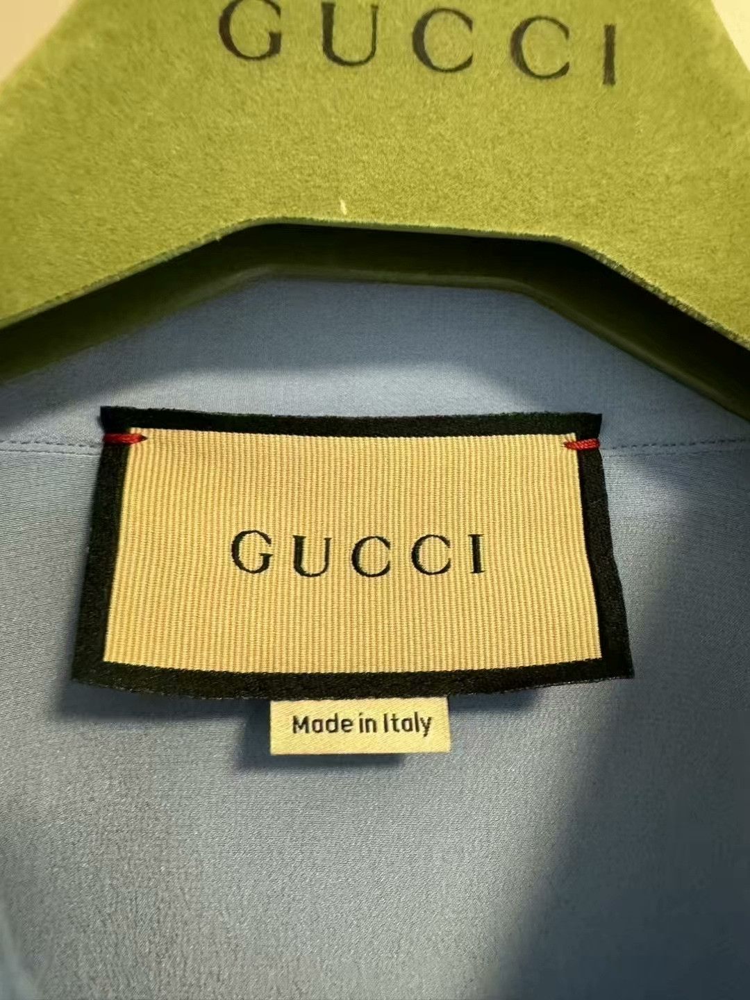 Gucci gucci long sleeve silk shirt in blue Size US XL / EU 56 / 4 - 3 Thumbnail