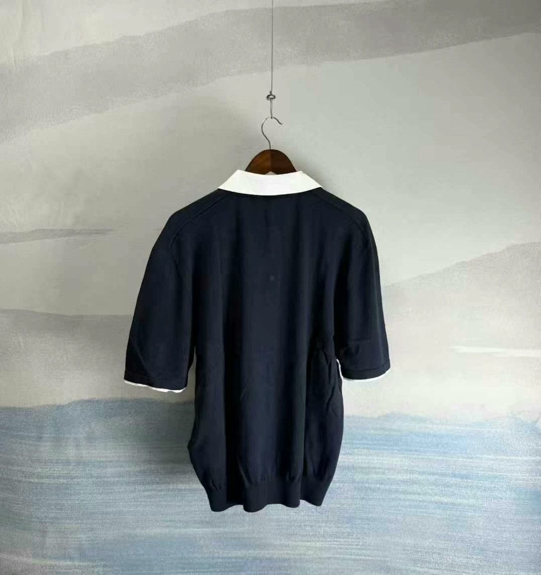 Louis Vuitton louis vuitton navy embroidered polo shirt Size US XL / EU 56 / 4 - 3 Thumbnail