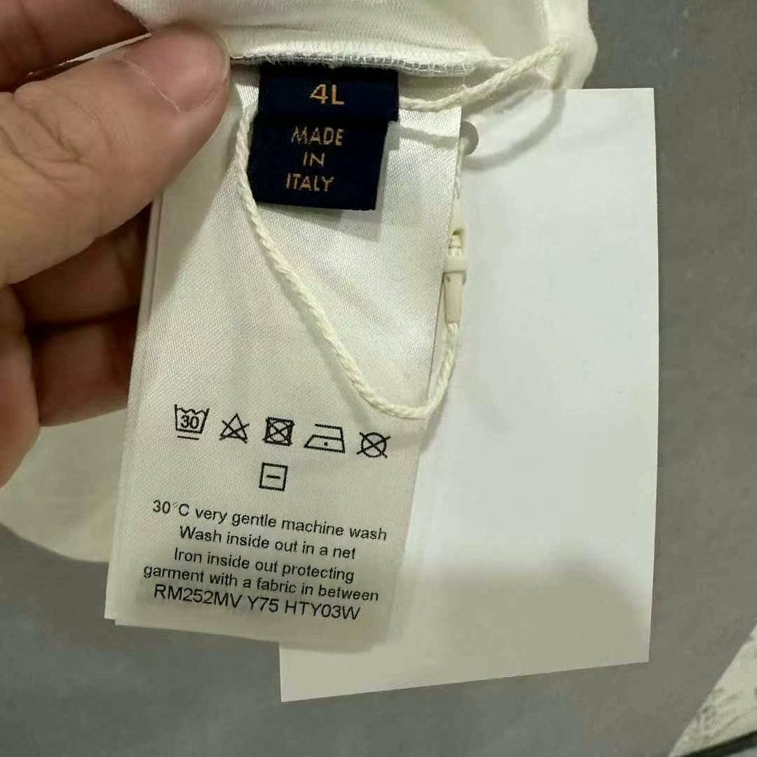 Louis Vuitton Louis Vuitton White Clover Short Sleeve Shirt Size L / US 10 / IT 46 - 6 Thumbnail