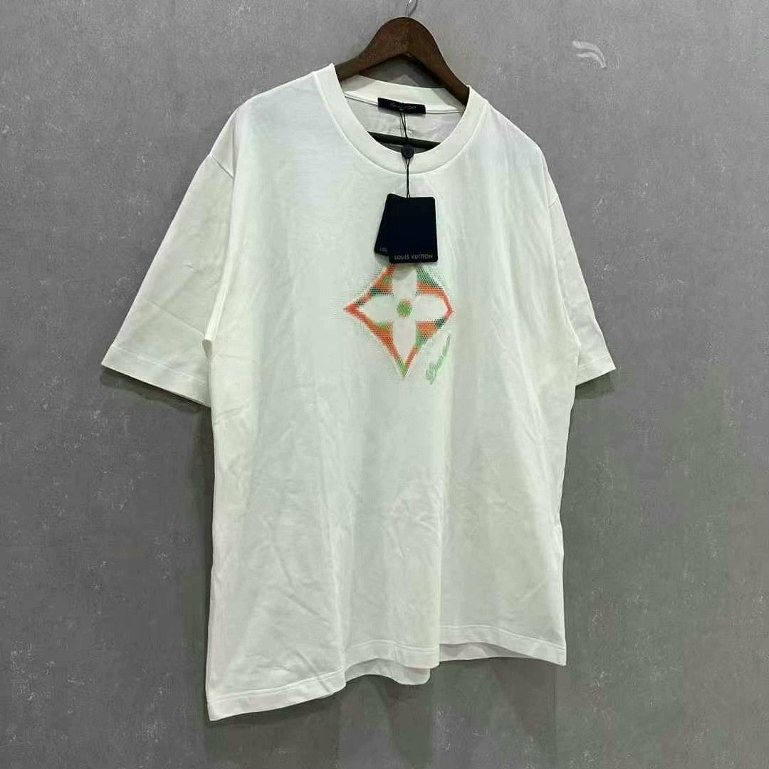 Louis Vuitton Louis Vuitton White Clover Short Sleeve Shirt Size L / US 10 / IT 46 - 3 Thumbnail