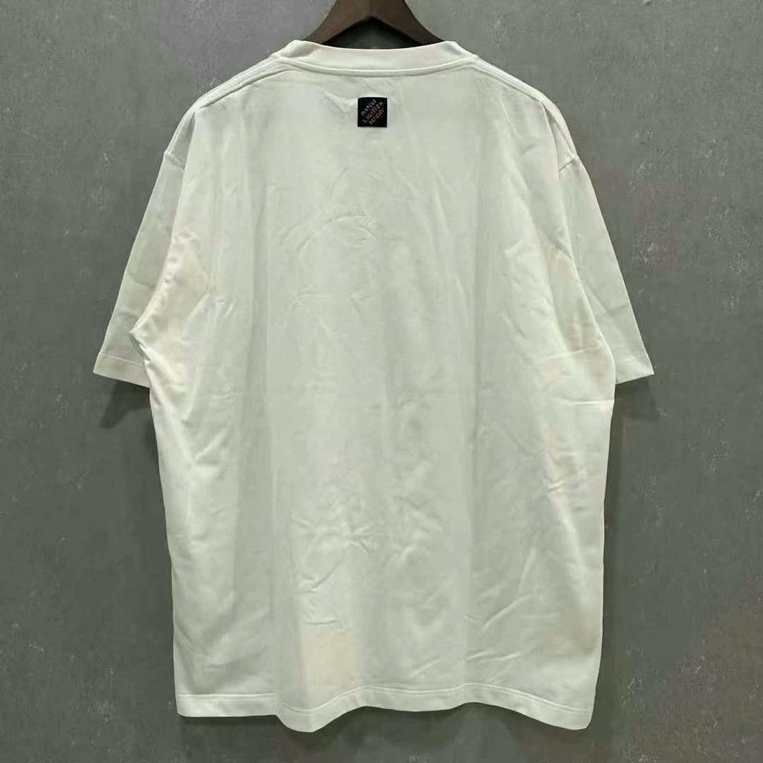 Louis Vuitton Louis Vuitton White Clover Short Sleeve Shirt Size L / US 10 / IT 46 - 2 Thumbnail