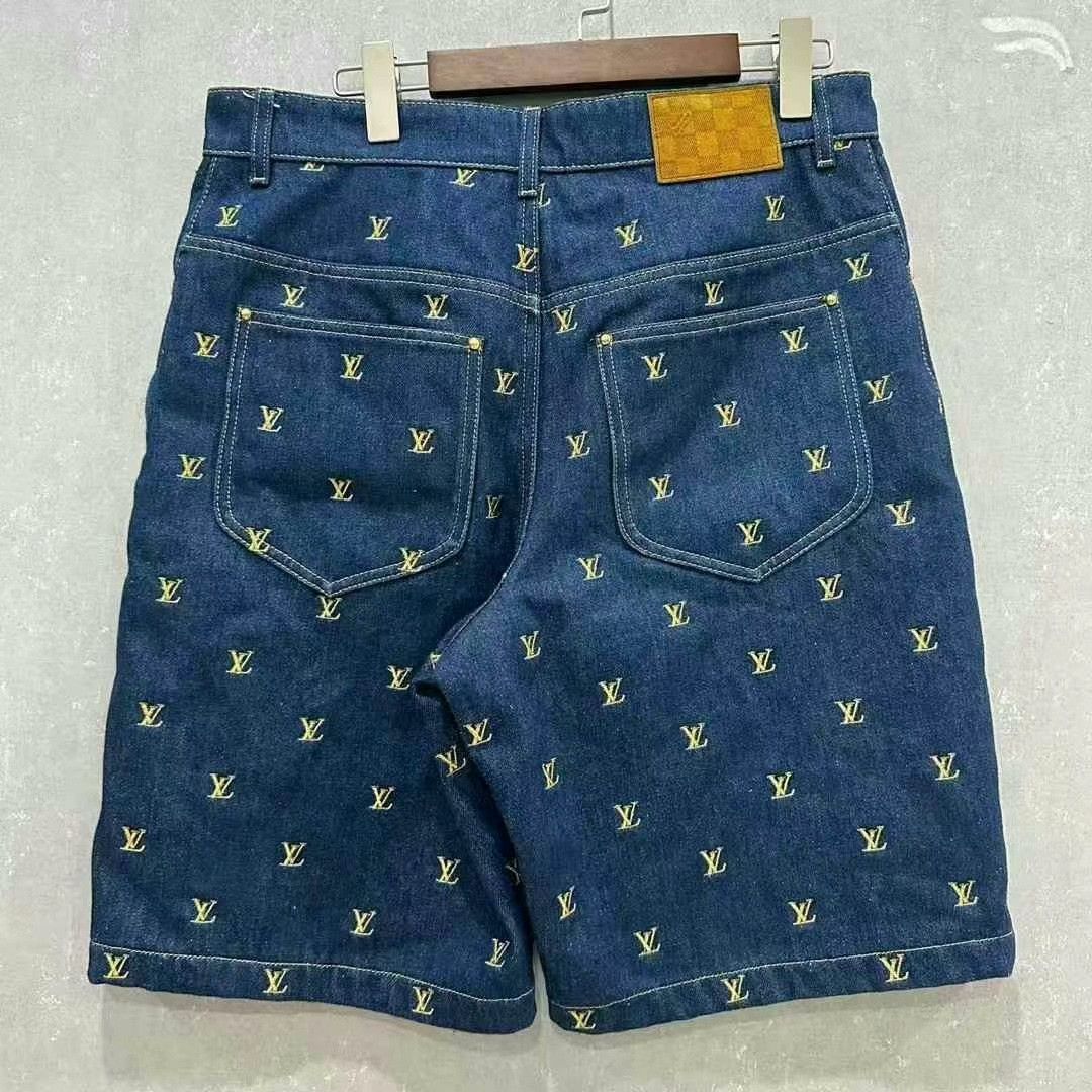 Louis Vuitton louis vuitton embroidered denim shorts size 33 Size US 33 - 2 Thumbnail