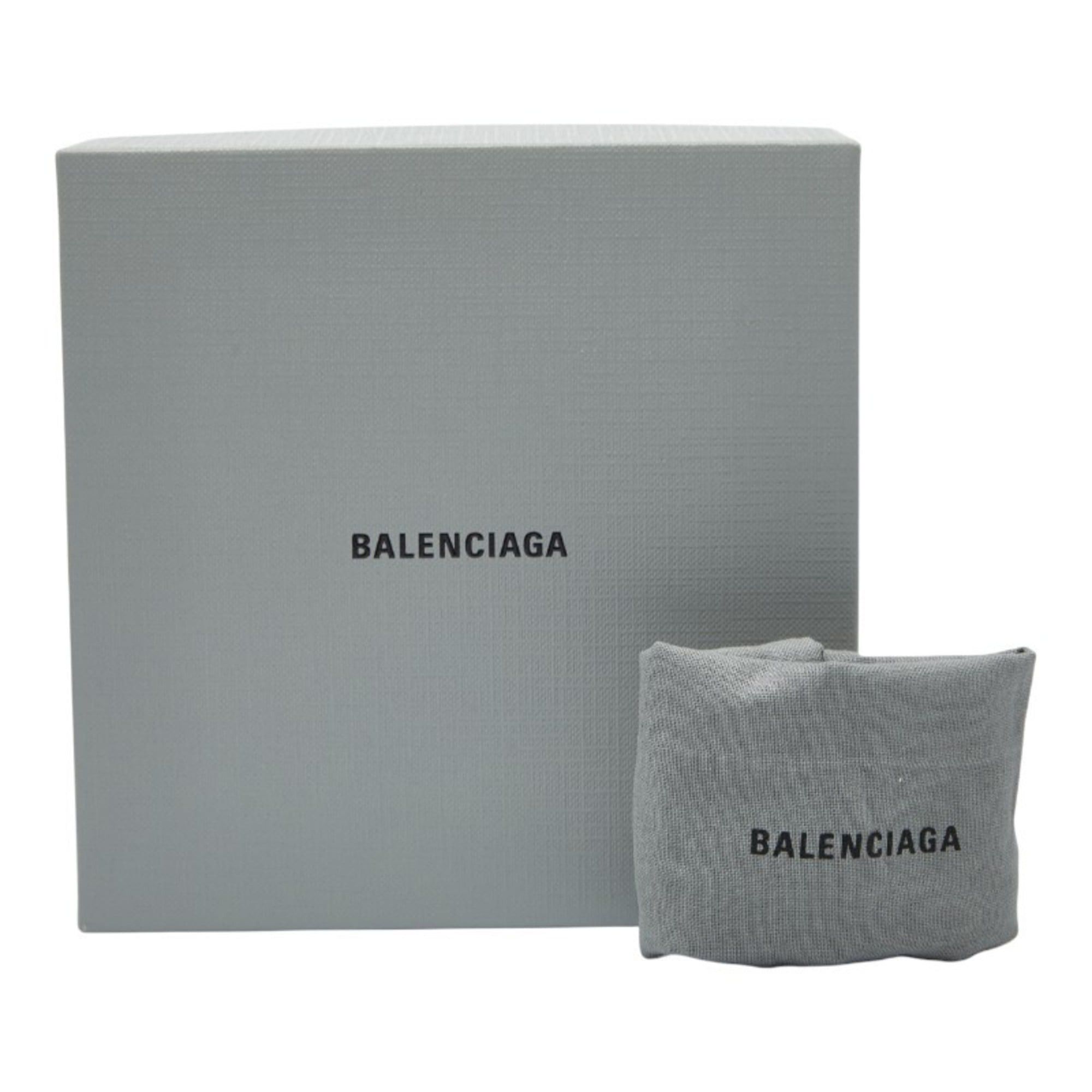 Balenciaga Balenciaga Logo Bifold Compact Wallet 594216 Gray Leather Women's BALENCIAGA Size ONE SIZE - 11 Thumbnail