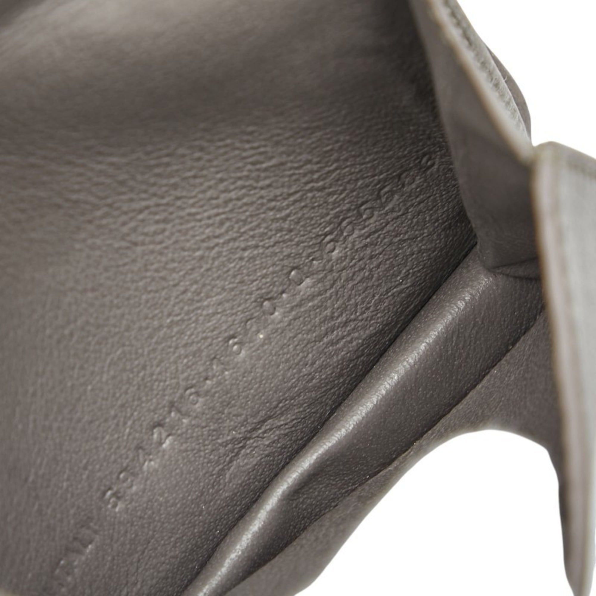 Balenciaga Balenciaga Logo Bifold Compact Wallet 594216 Gray Leather Women's BALENCIAGA Size ONE SIZE - 9 Thumbnail
