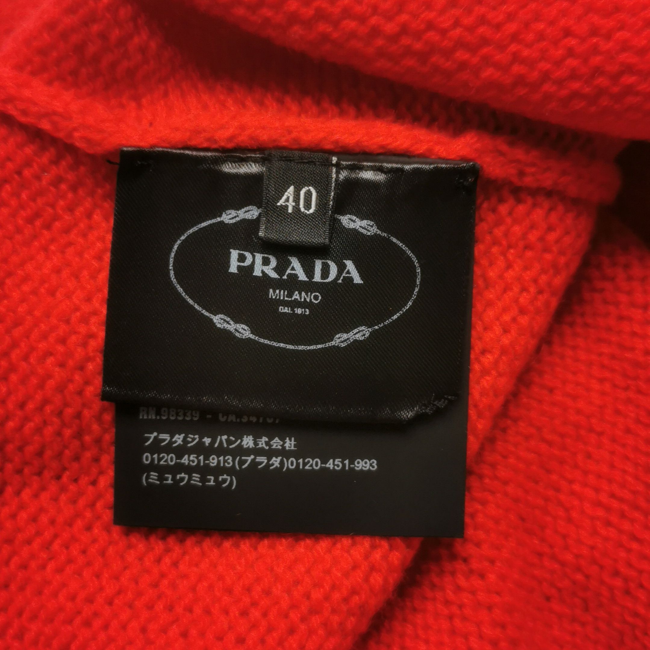 Prada Prada Red Wool Pleated Long Sleeve Dress 0089 Size M / US 6-8 / IT 42-44 - 10 Thumbnail