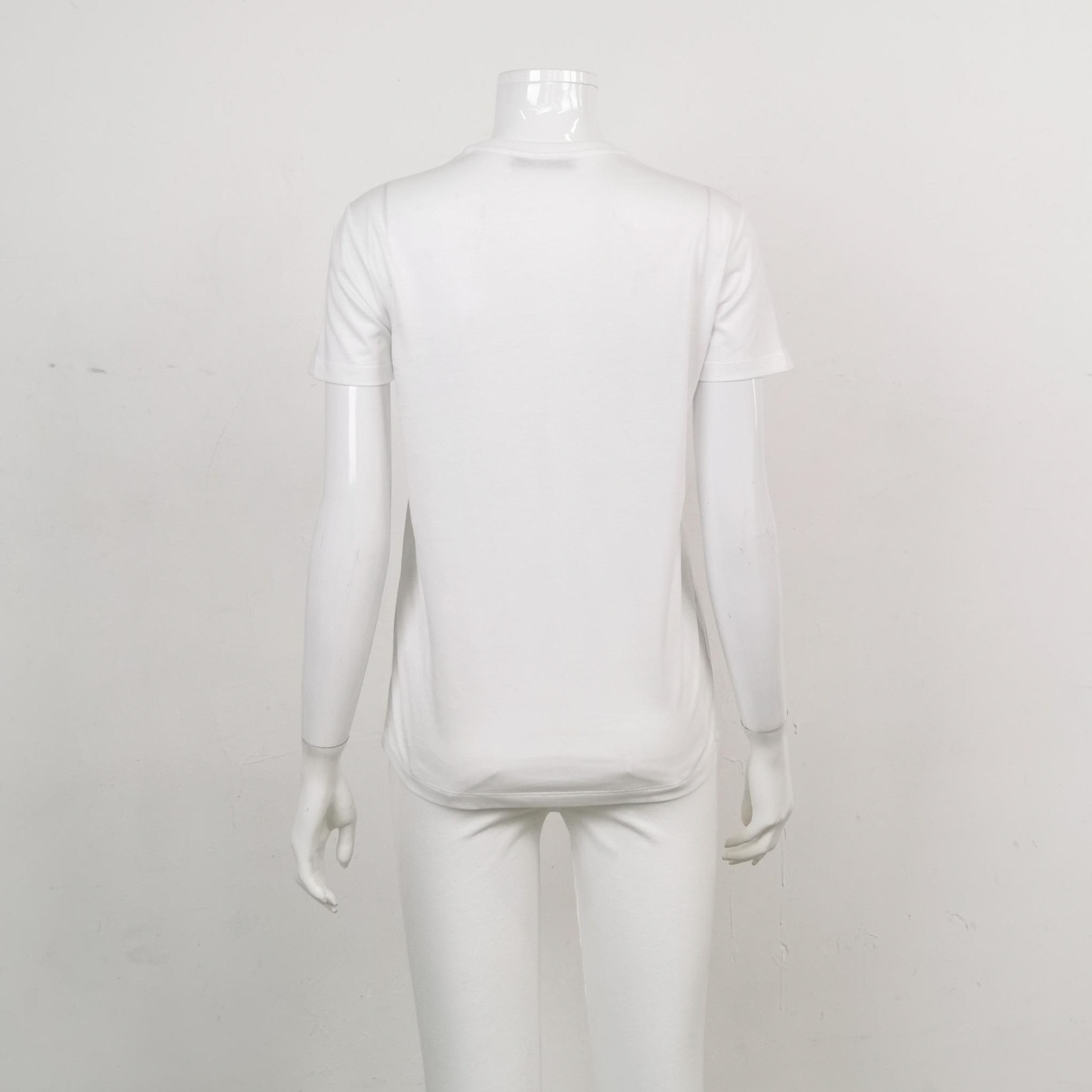 Prada Prada Cotton Crew Neck Short Sleeve T-Shirt 0089 Size M / US 6-8 / IT 42-44 - 2 Thumbnail