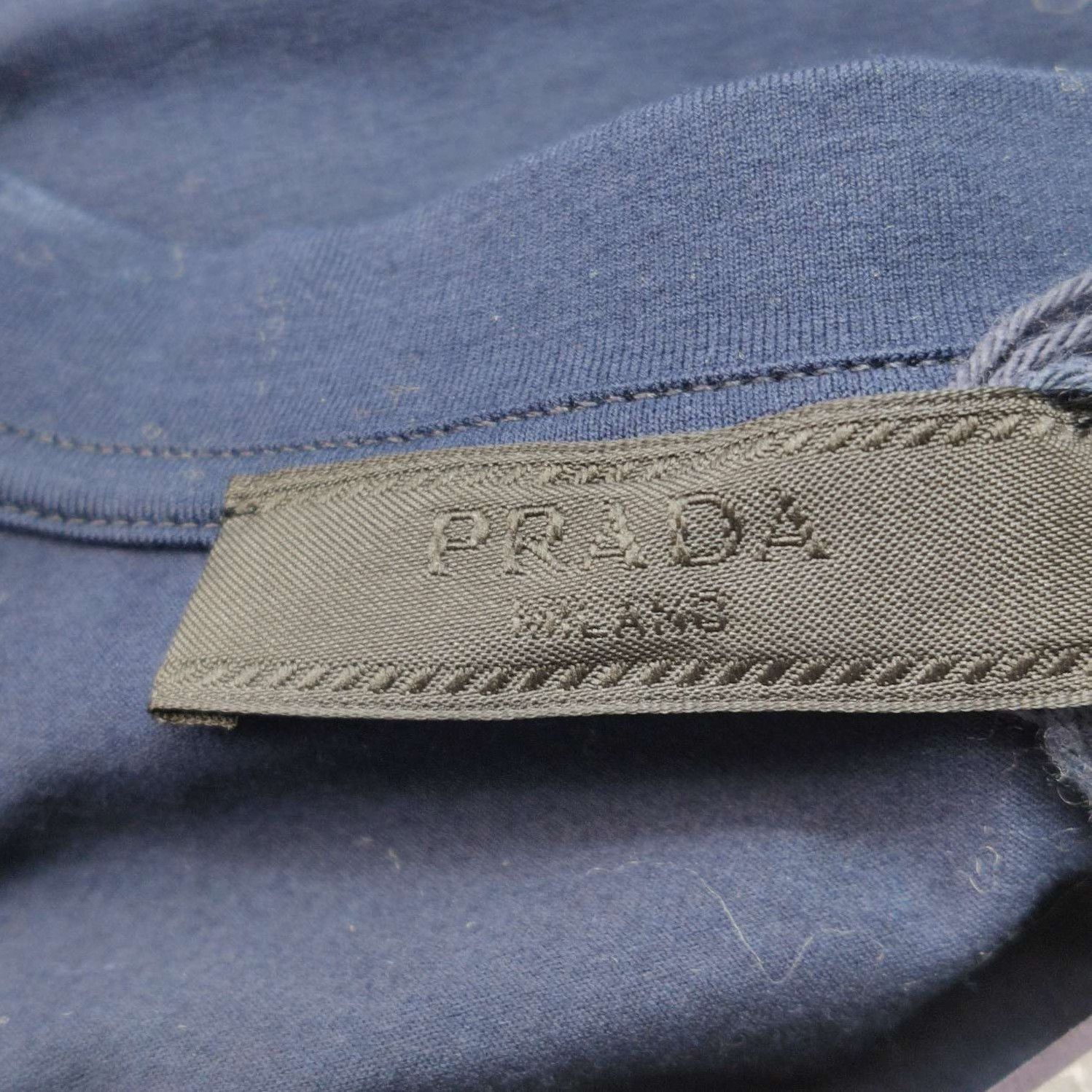 Prada Prada Cotton Logo Round Neck T-Shirt 0089 Size XS / US 0-2 / IT 36-38 - 5 Thumbnail