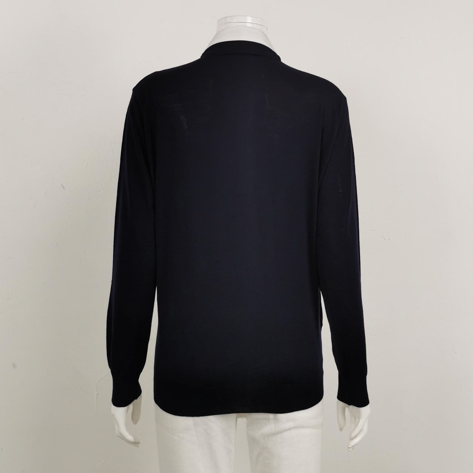 Prada Prada Wool Contrast Collar Knit Sweater 0089 Size S / US 4 / IT 40 - 2 Thumbnail