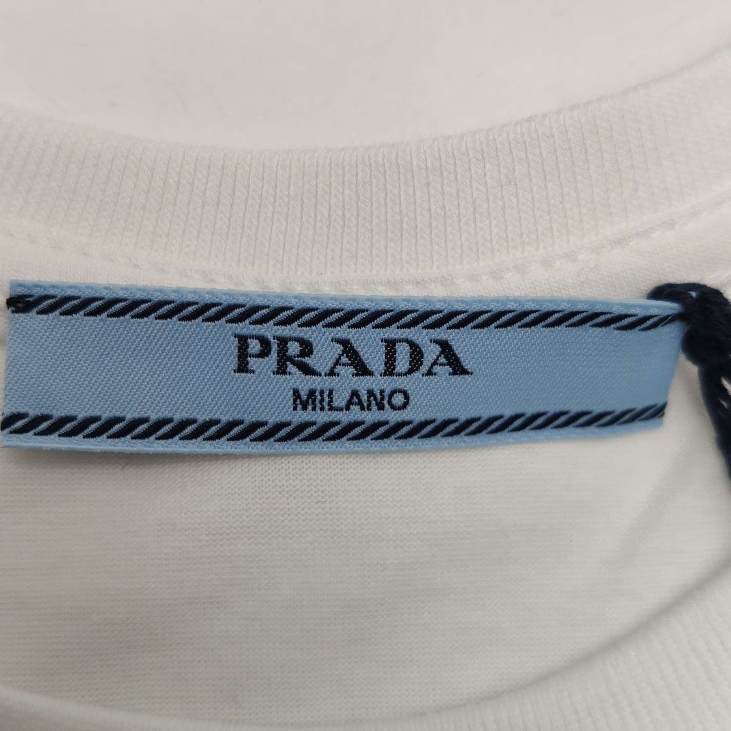 Prada Prada Pure Cotton Short Sleeve Tee Shirt 0089 Size S / US 4 / IT 40 - 4 Thumbnail