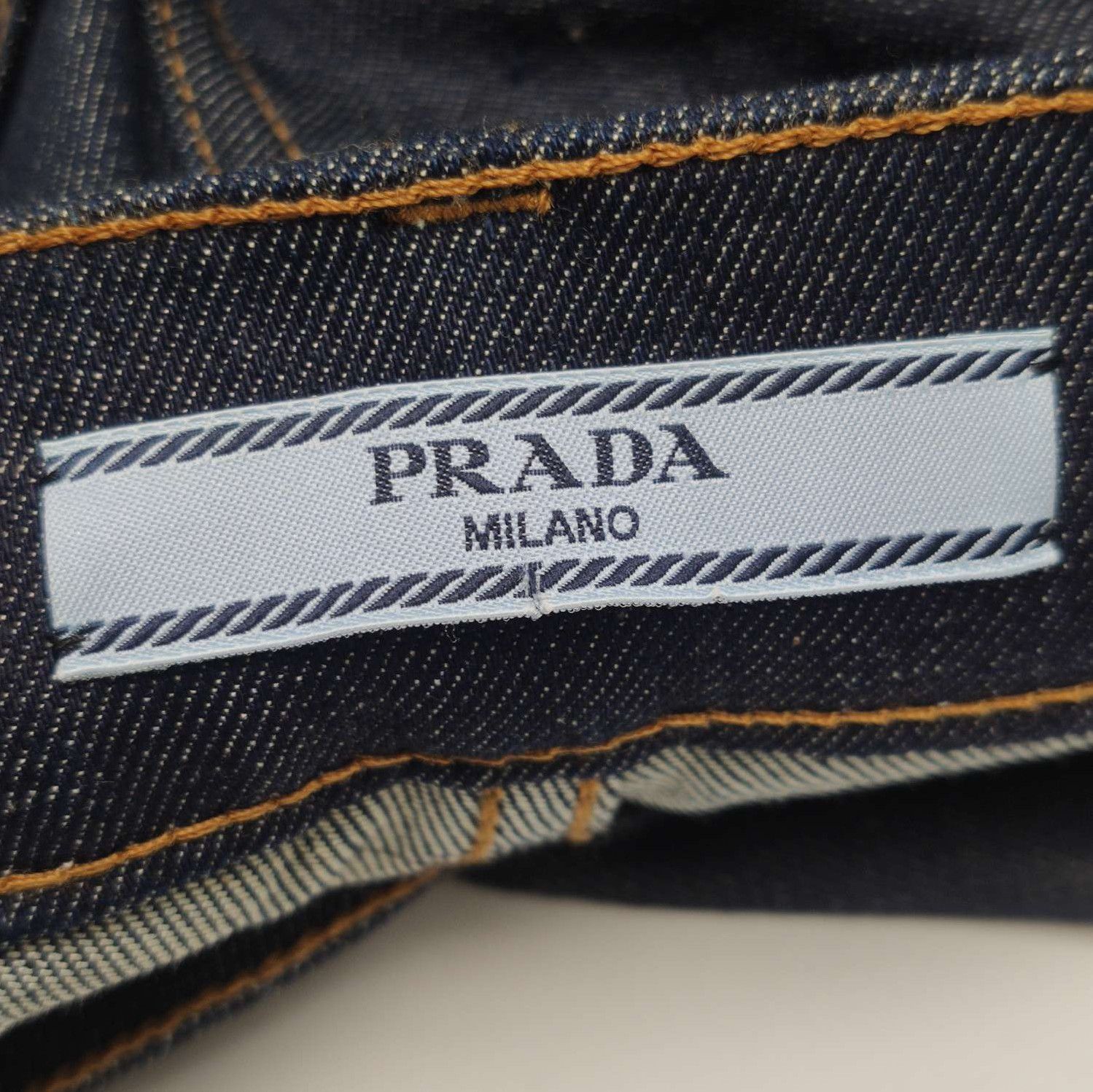 Prada Prada Logo Cotton Long Pants Size 24 0089 Size 24" / US 00 / IT 34 - 5 Thumbnail