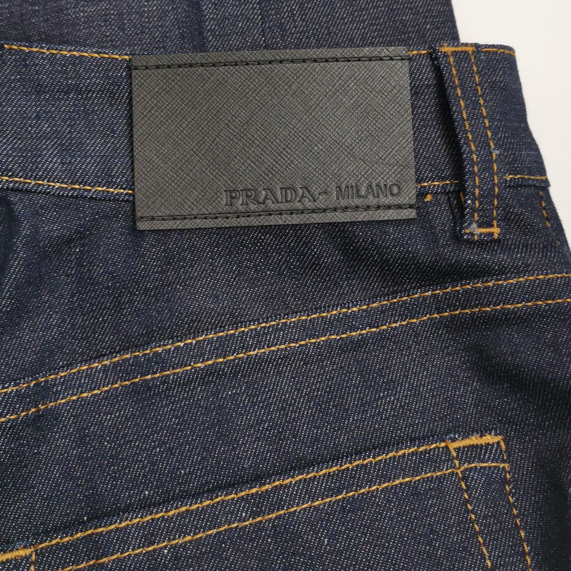 Prada Prada Logo Cotton Long Pants Size 24 0089 Size 24" / US 00 / IT 34 - 3 Thumbnail