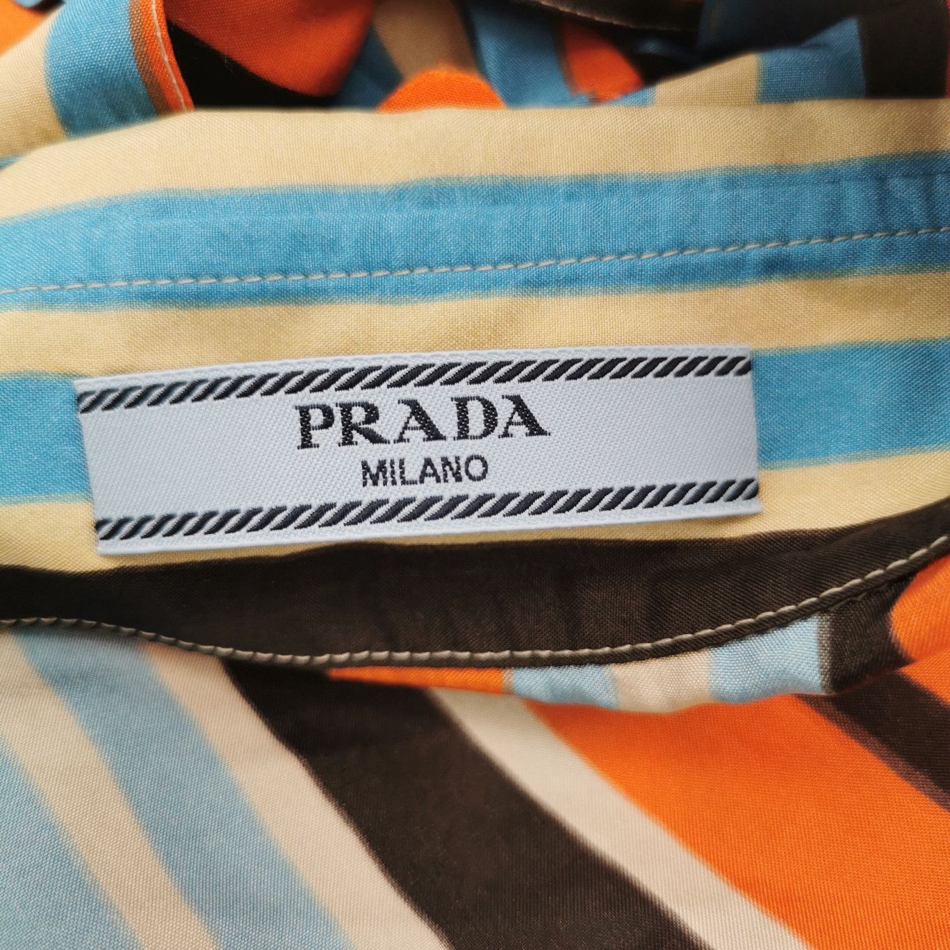 Prada Prada Colorful Striped Long Sleeve Shirt 0089 Size XS / US 0-2 / IT 36-38 - 6 Thumbnail