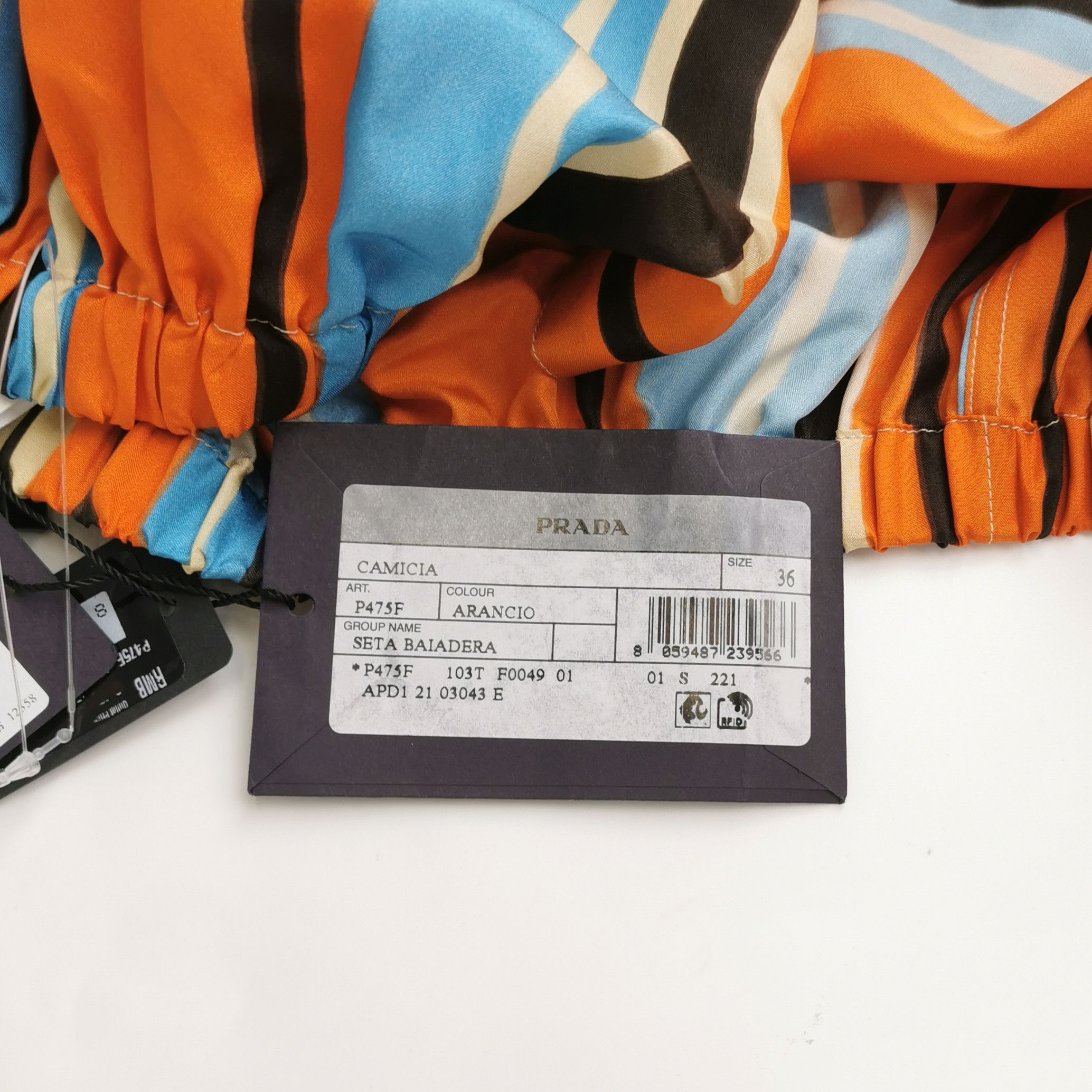 Prada Prada Colorful Striped Long Sleeve Shirt 0089 Size XS / US 0-2 / IT 36-38 - 5 Thumbnail