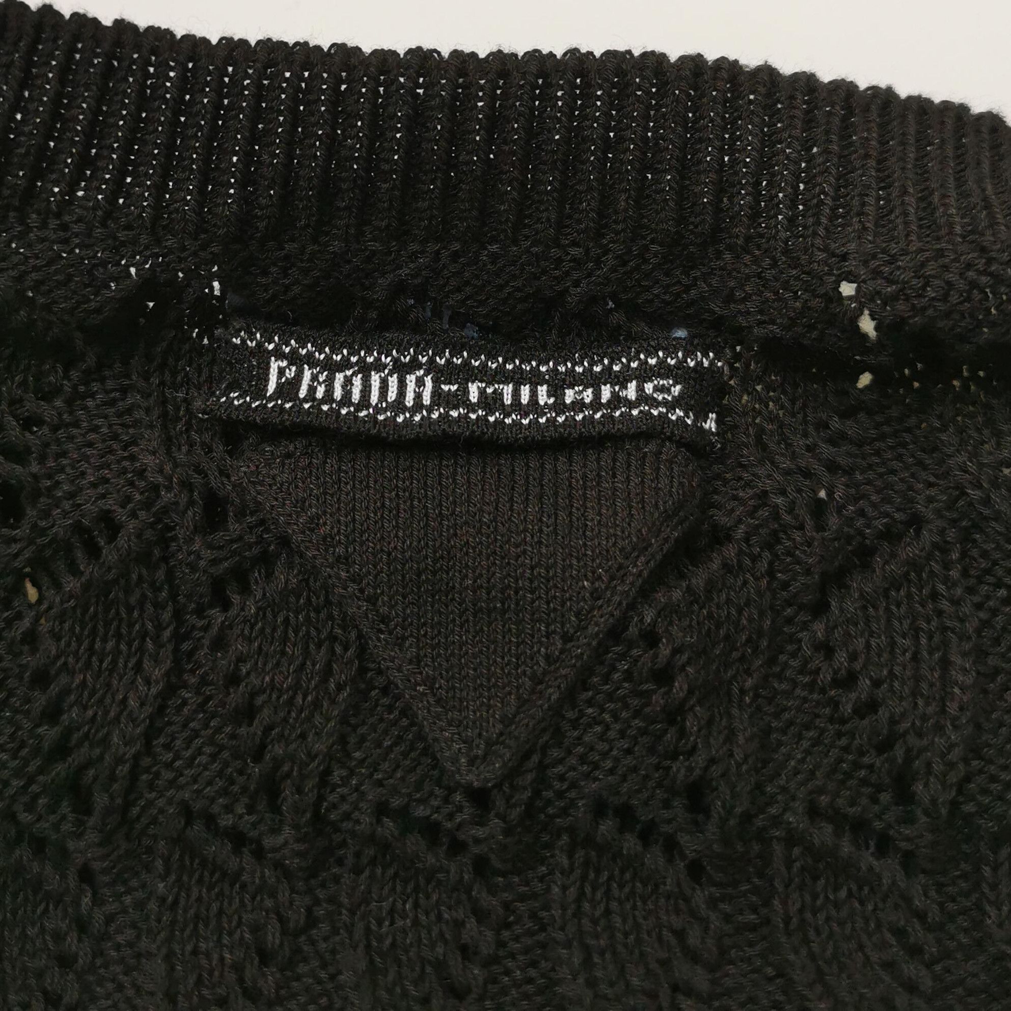 Prada Prada Black Long Sleeve Knit Top 0089 Size XS / US 0-2 / IT 36-38 - 3 Thumbnail