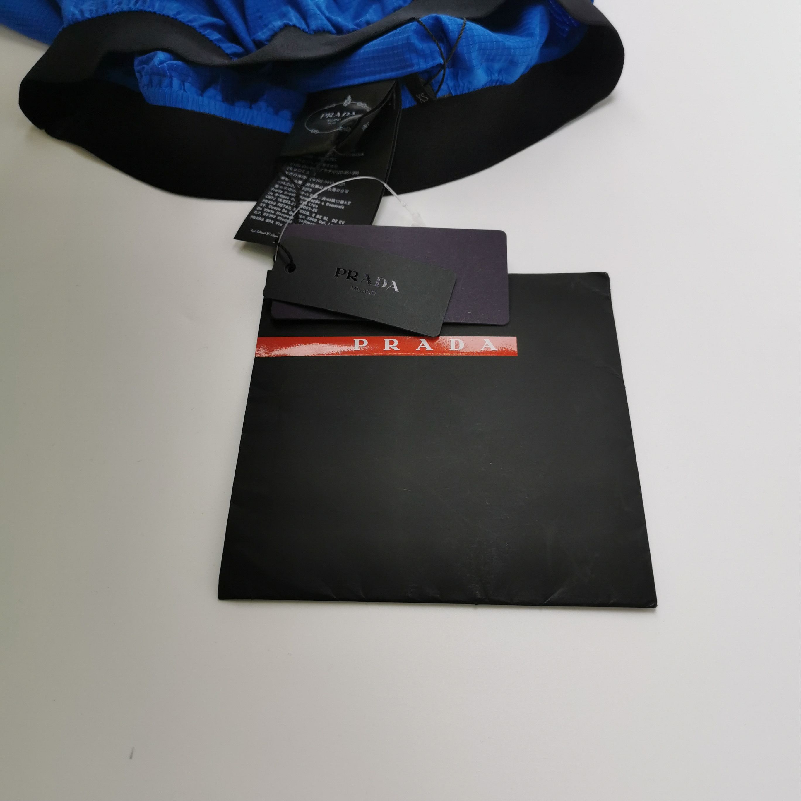 Prada Prada Logo Athletic Shorts in Blue 0089 Size 23" - 4 Thumbnail