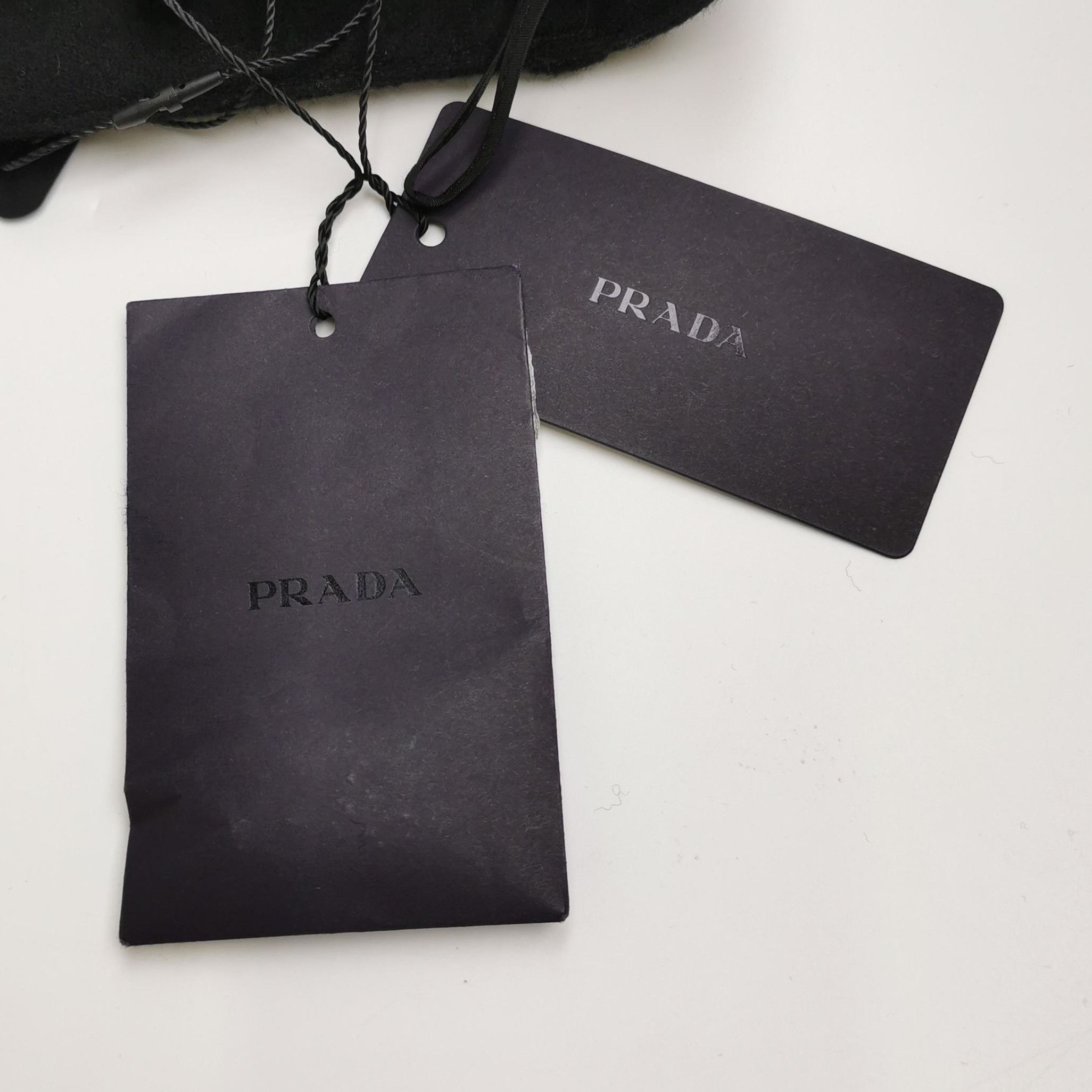 Prada Prada Wool Blend Triangle Logo Trousers in Black 0089 Size 38" / US 16 / IT 52 - 4 Thumbnail
