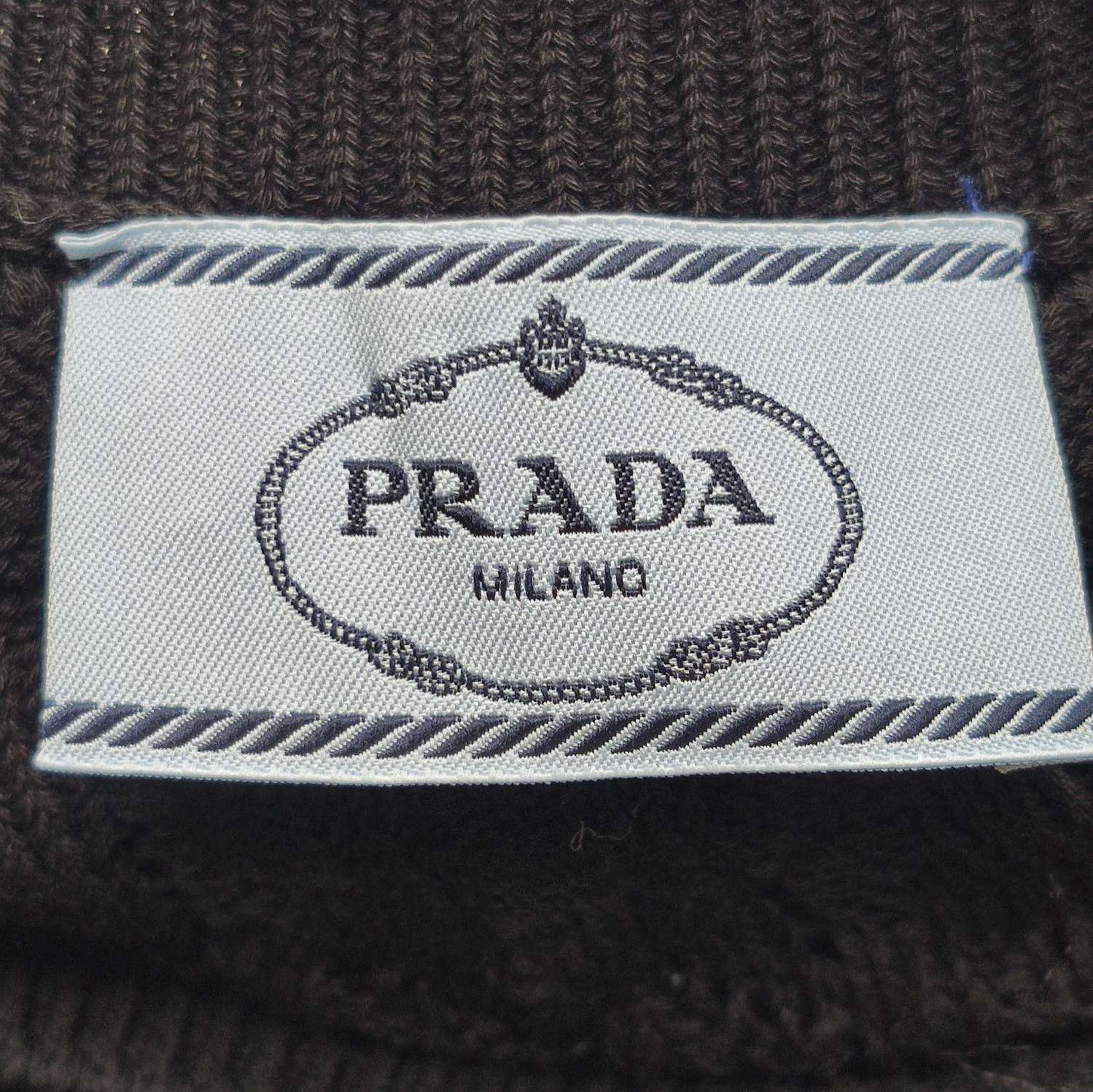 Prada Prada Black Hollow Knit Long Sleeve Sweater 0089 Size S / US 4 / IT 40 - 6 Thumbnail