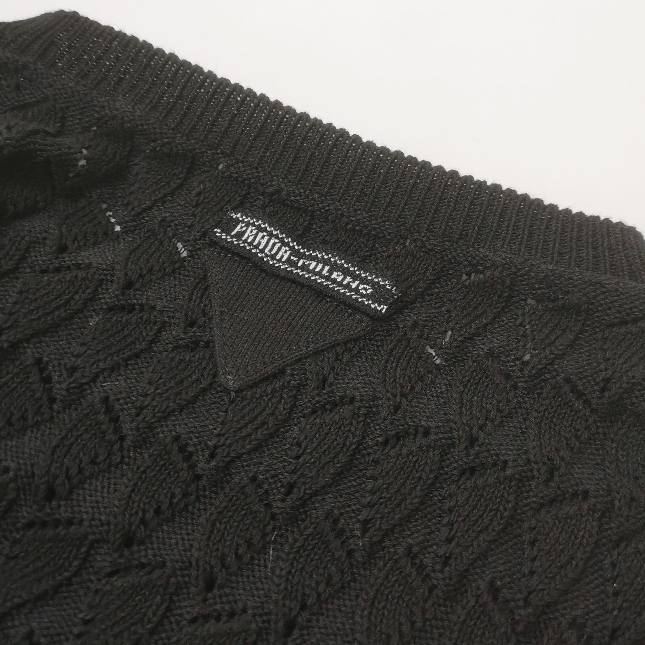 Prada Prada Black Hollow Knit Long Sleeve Sweater 0089 Size S / US 4 / IT 40 - 3 Thumbnail