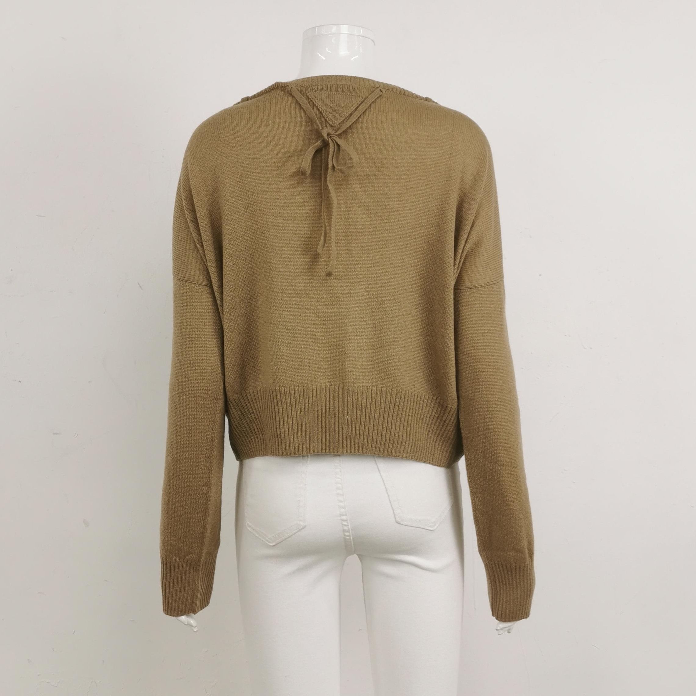 Prada Prada Cashmere Knitted Sweater in Soft Taupe 0089 Size L / US 10 / IT 46 - 2 Thumbnail