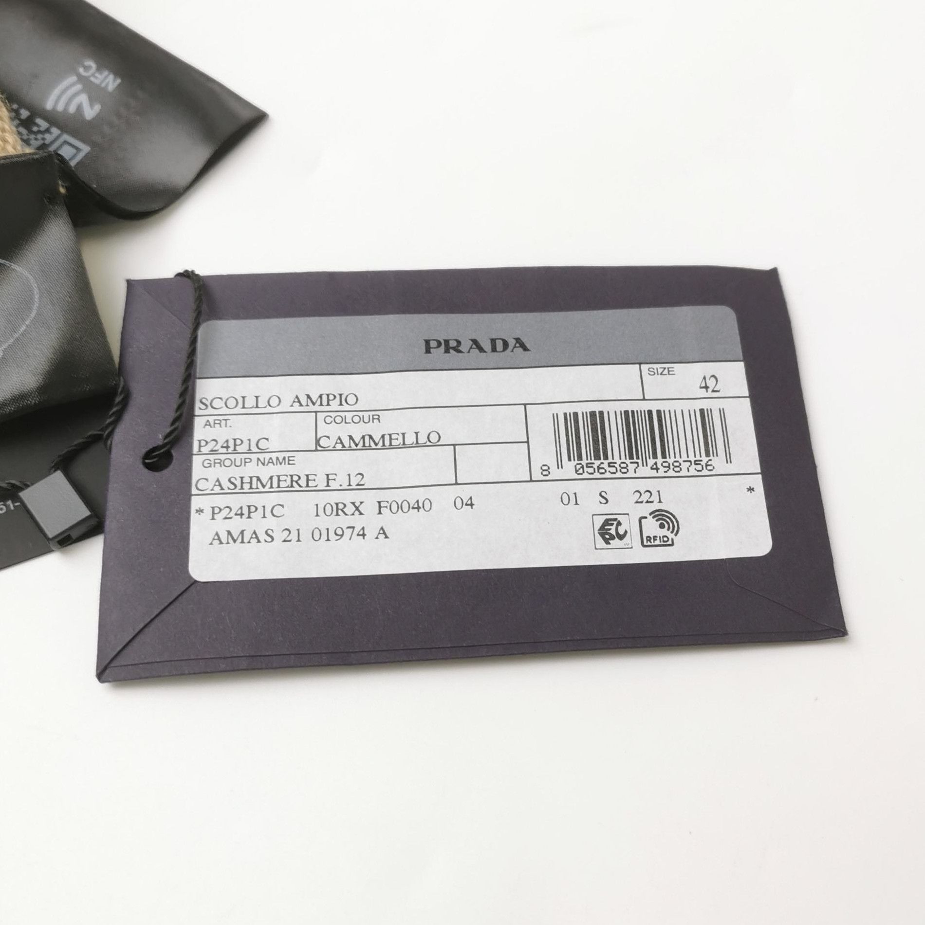Prada Prada Cashmere Knitted Sweater in Soft Taupe 0089 Size L / US 10 / IT 46 - 6 Thumbnail