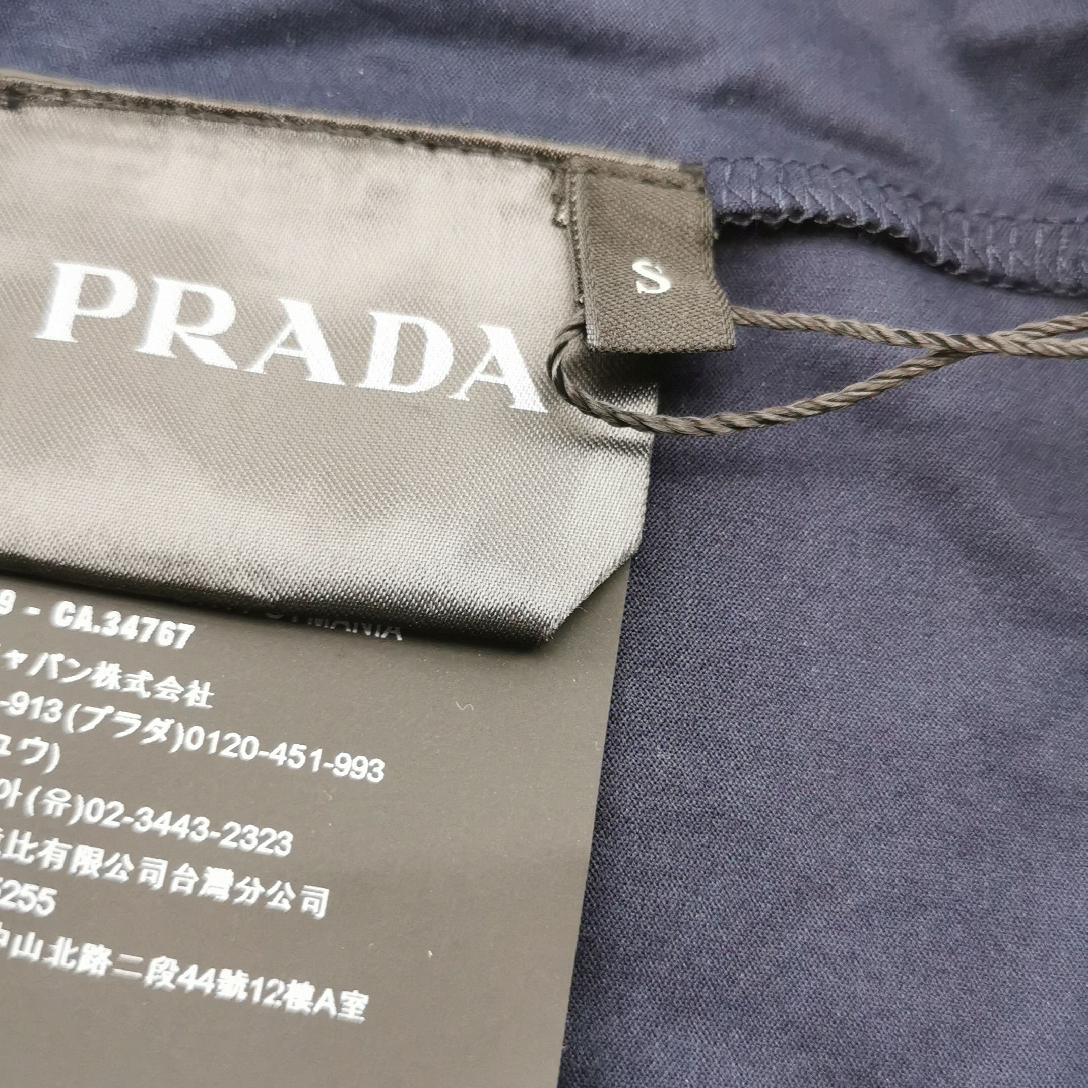 Prada Prada Cotton Logo Crew Neck T-Shirt 0089 Size S / US 4 / IT 40 - 9 Thumbnail