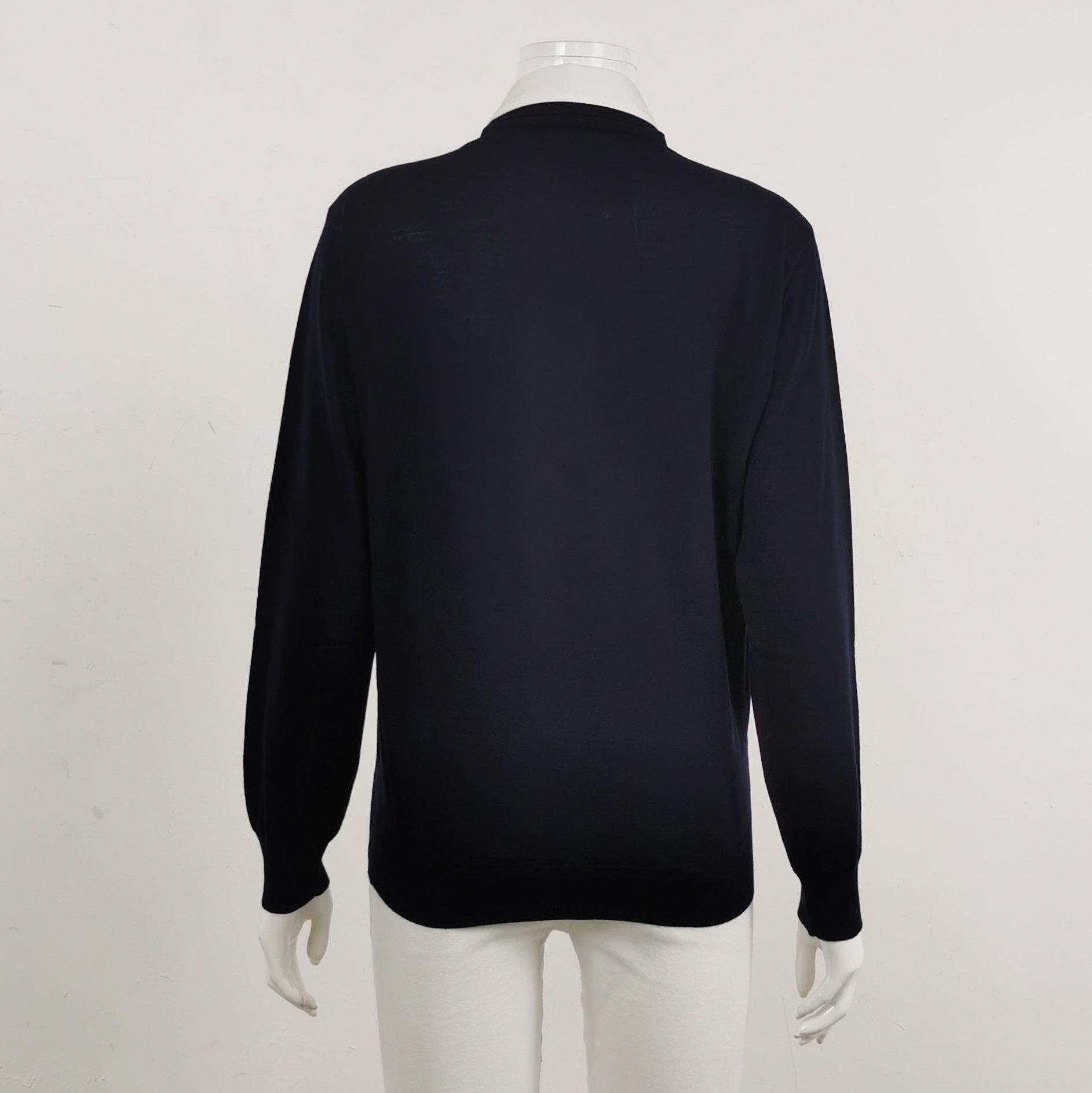 Prada Prada Color Block Wool Long Sleeve Knit Top 0089 Size XS / US 0-2 / IT 36-38 - 2 Thumbnail