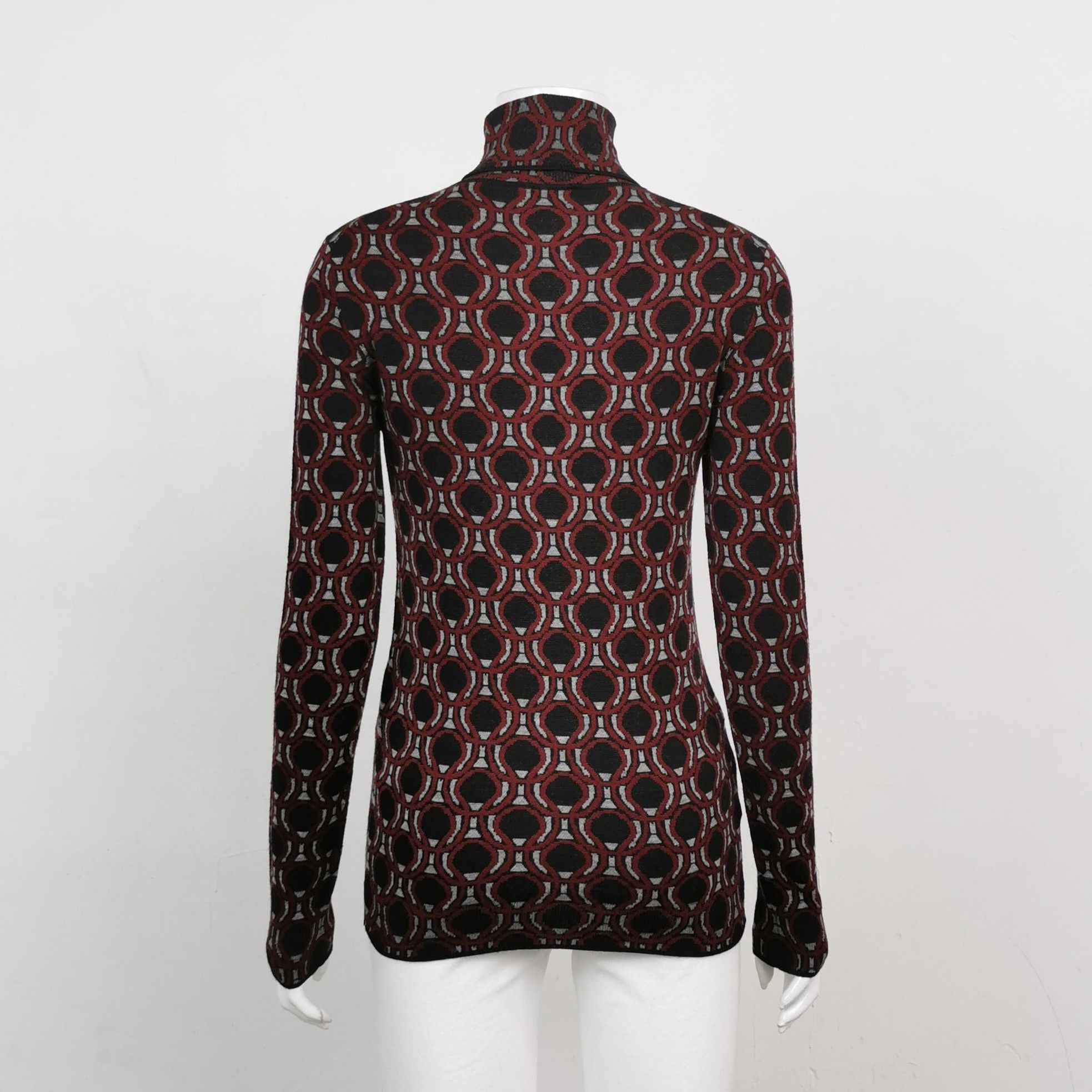 Prada Prada Colorful Patterned Turtleneck Sweater 0089 Size S / US 4 / IT 40 - 2 Thumbnail