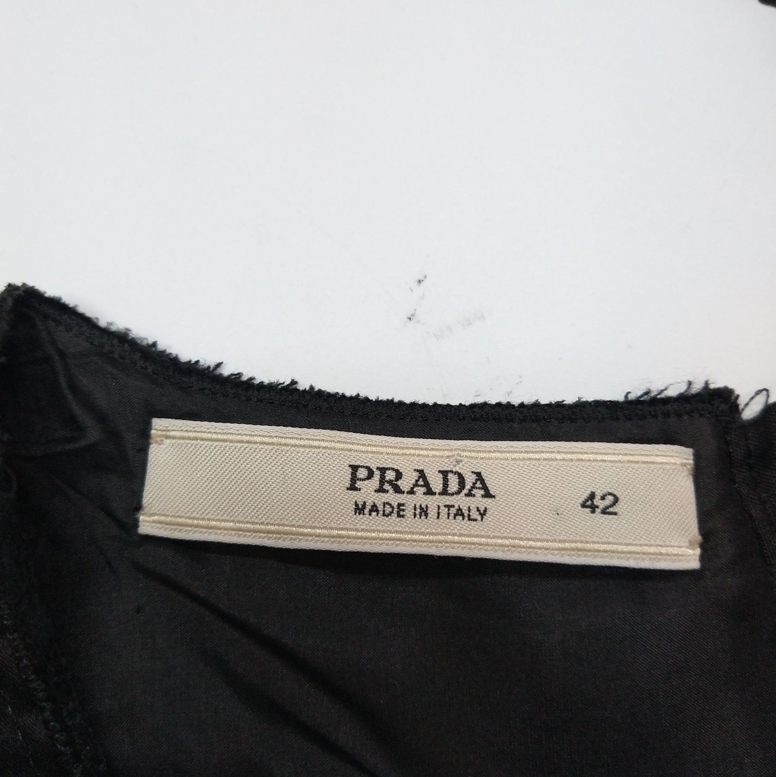 Prada Prada Wool Sleeveless Patchwork Dress 0089 Size L / US 10 / IT 46 - 8 Thumbnail