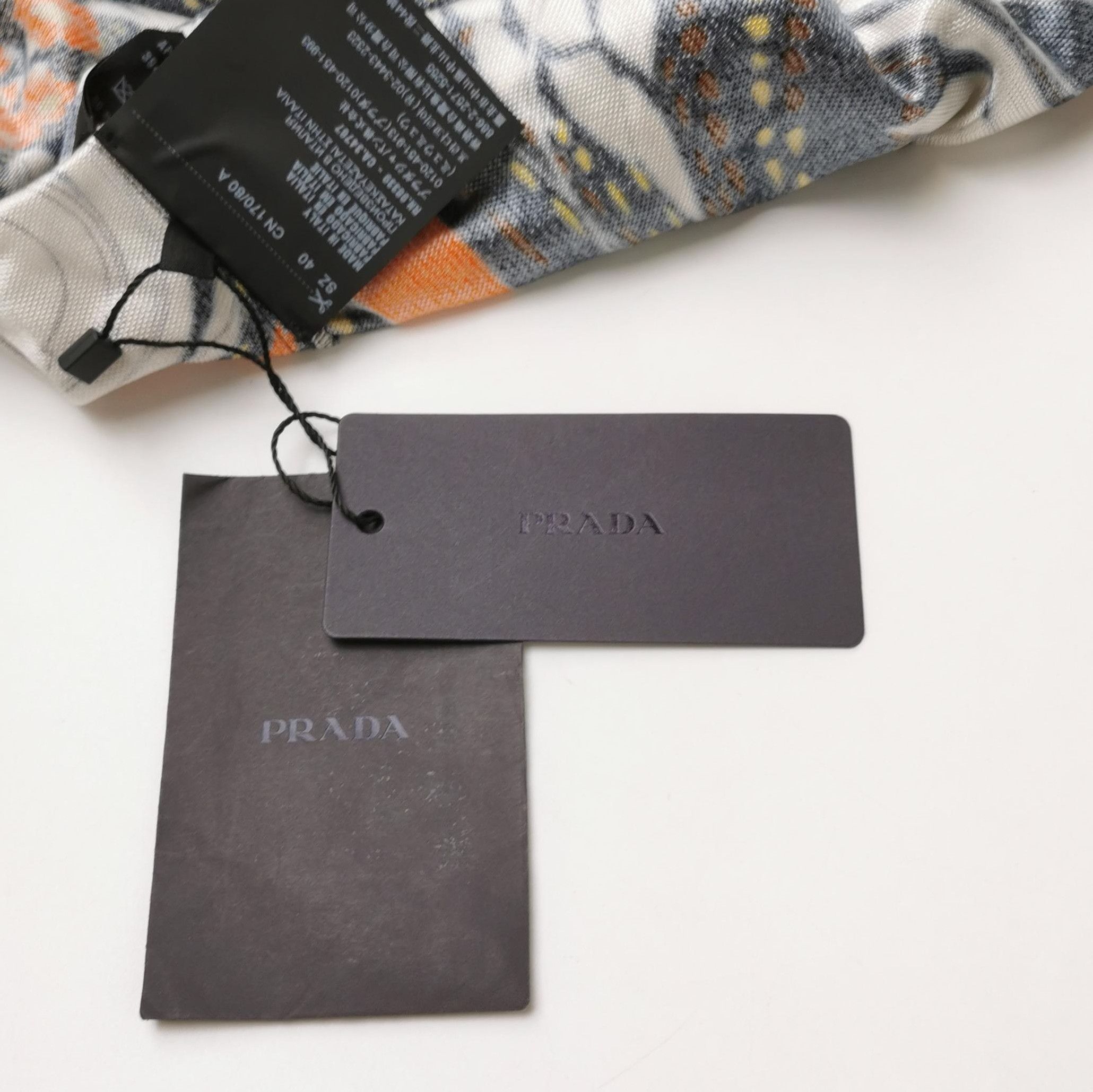Prada Prada Colorful Floral Print Logo Long Sleeve Shirt 0089 Size L / US 10 / IT 46 - 4 Thumbnail