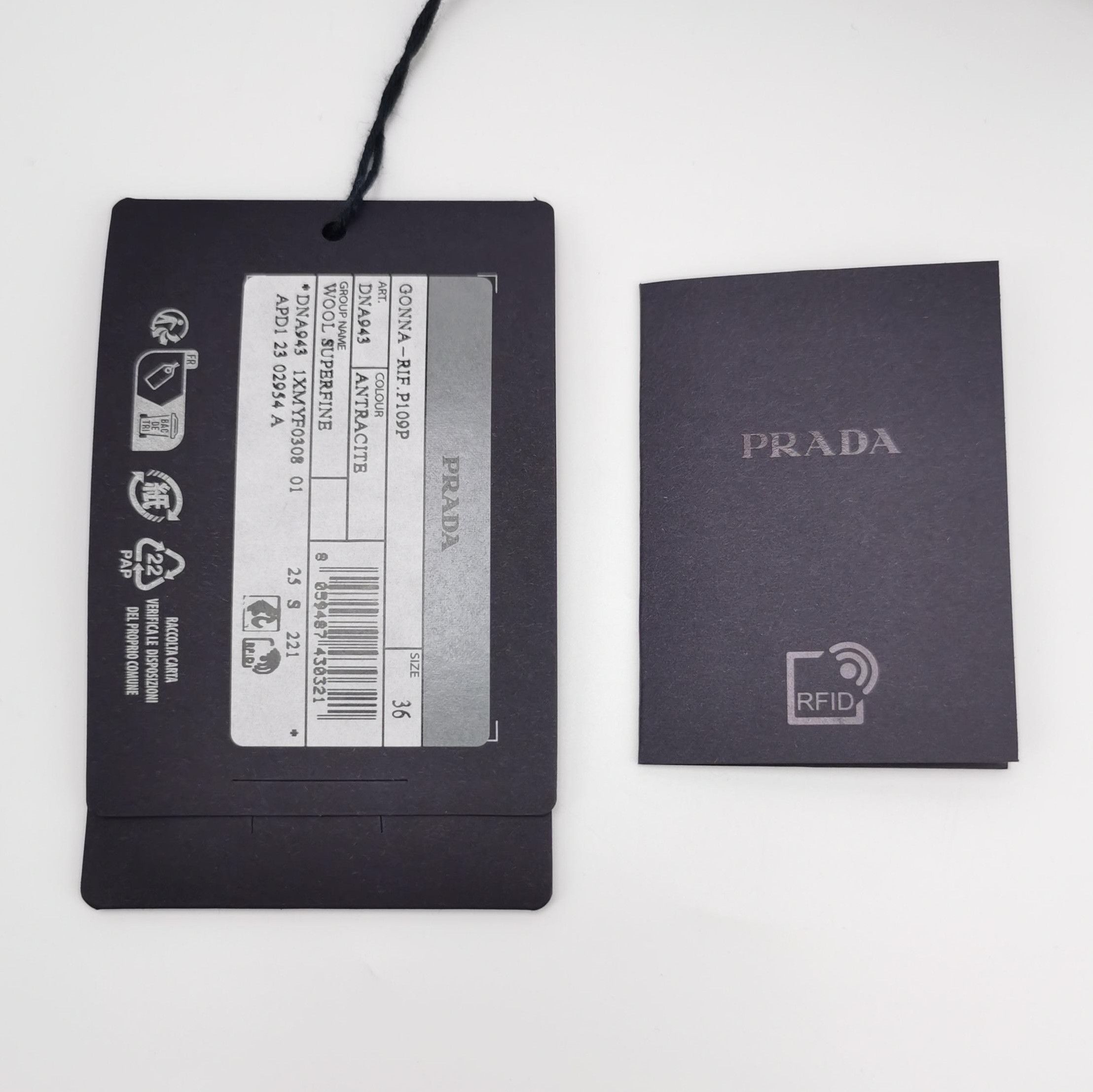 Prada Prada Black Wool Zip Midi Skirt 0089 Size 36" / US 14 / IT 50 - 4 Thumbnail