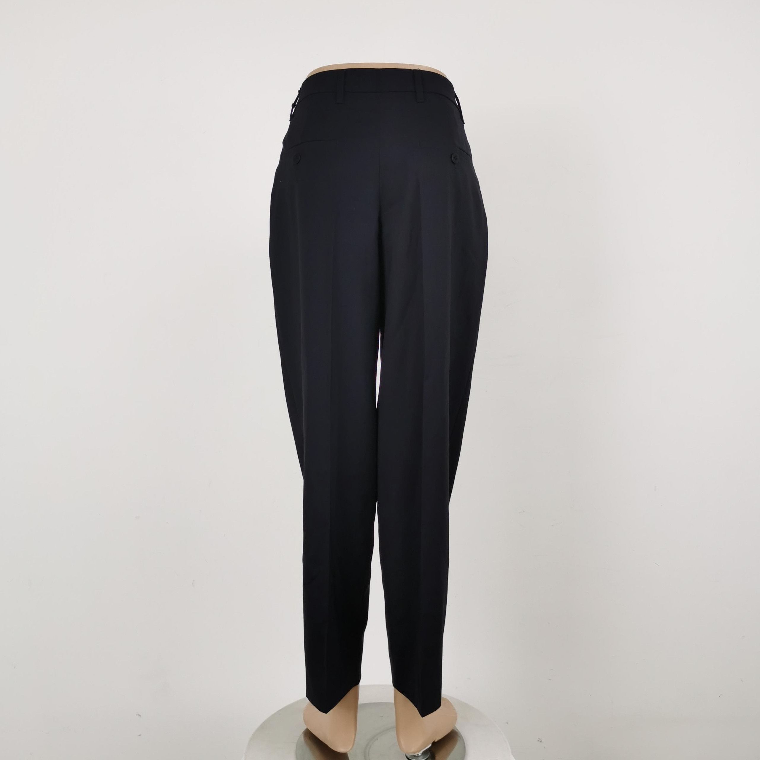 Prada Prada Slim Fit Wool Trousers in Navy 0089 Size 40" / US 18 - 3 Thumbnail