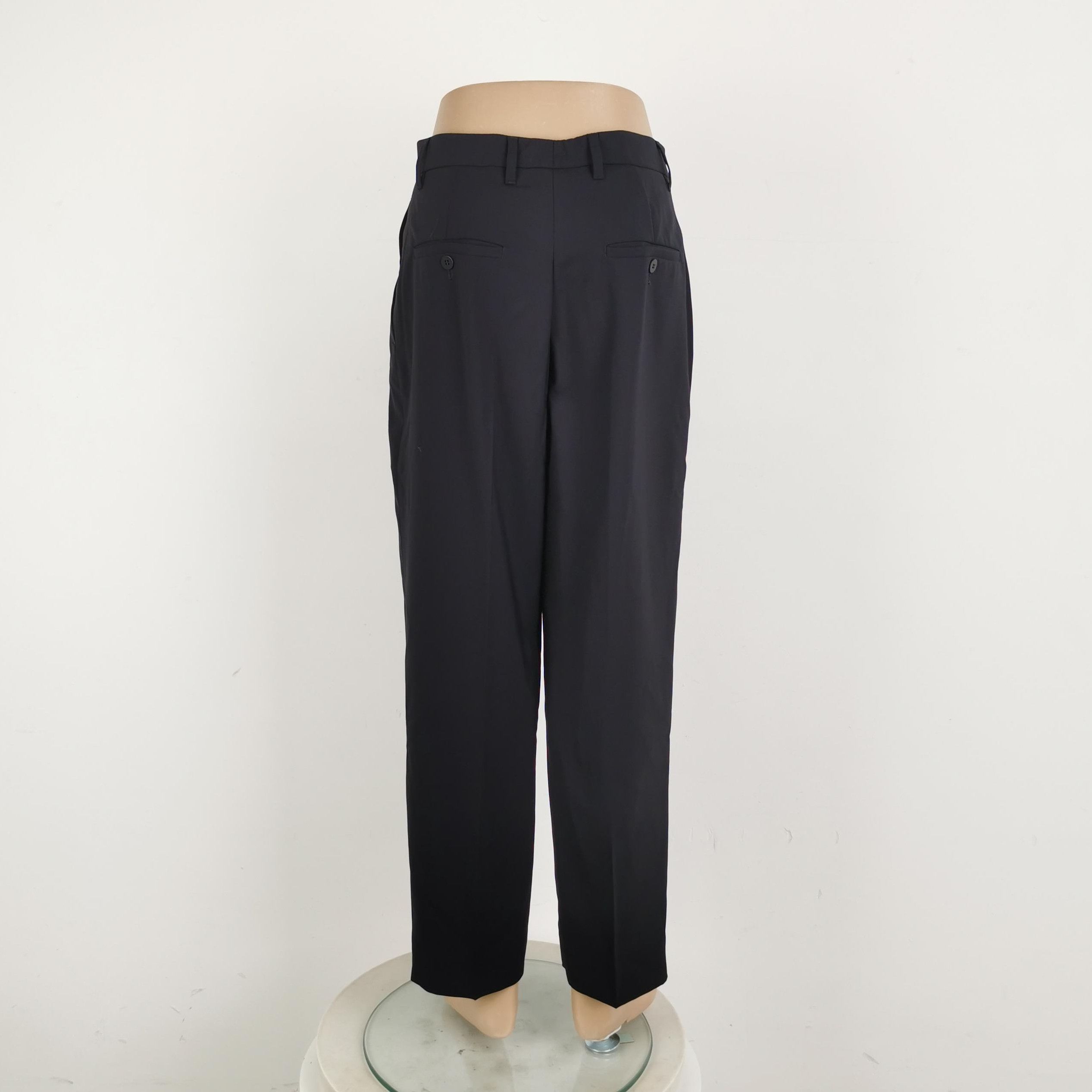 Prada Prada Wool Trousers in Classic Black 0089 Size 38" / US 16 / IT 52 - 3 Thumbnail