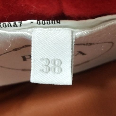 Prada Prada Red Wool Mini Skirt with Detail 0089 Size 38" / US 16 / IT 52 - 7 Thumbnail