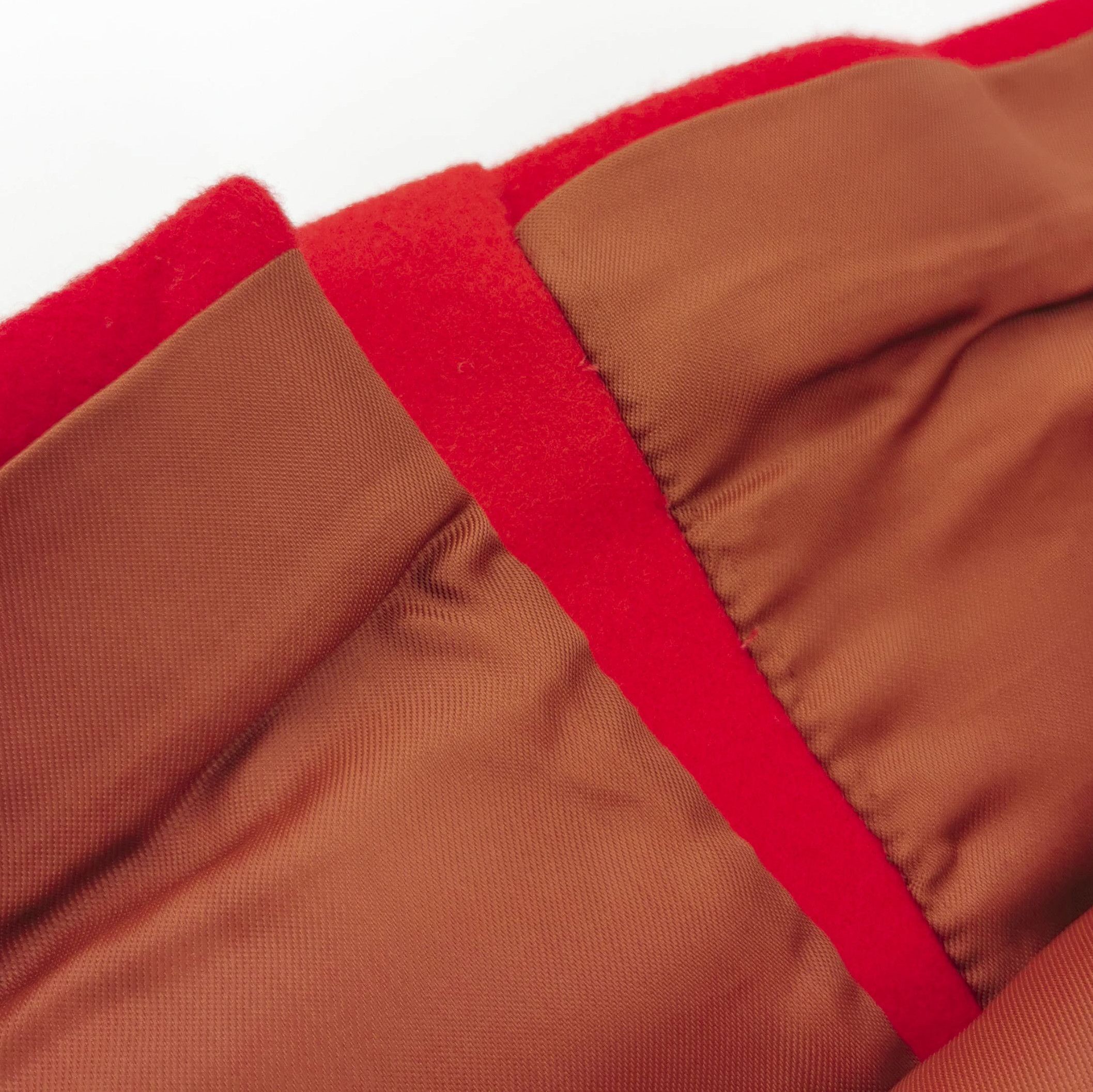 Prada Prada Red Wool Mini Skirt with Detail 0089 Size 38" / US 16 / IT 52 - 5 Thumbnail
