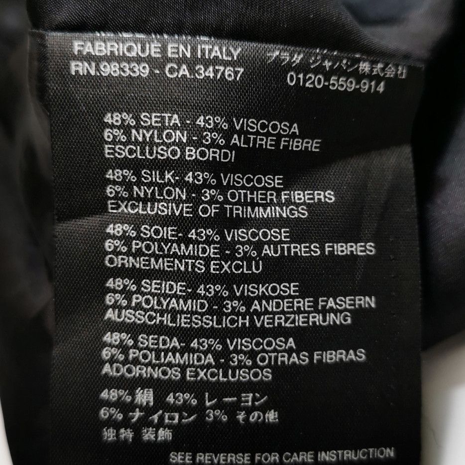 Prada Prada Black Silk Blend Midi Skirt Size 42 0089 Size 42" / US 20 - 5 Thumbnail