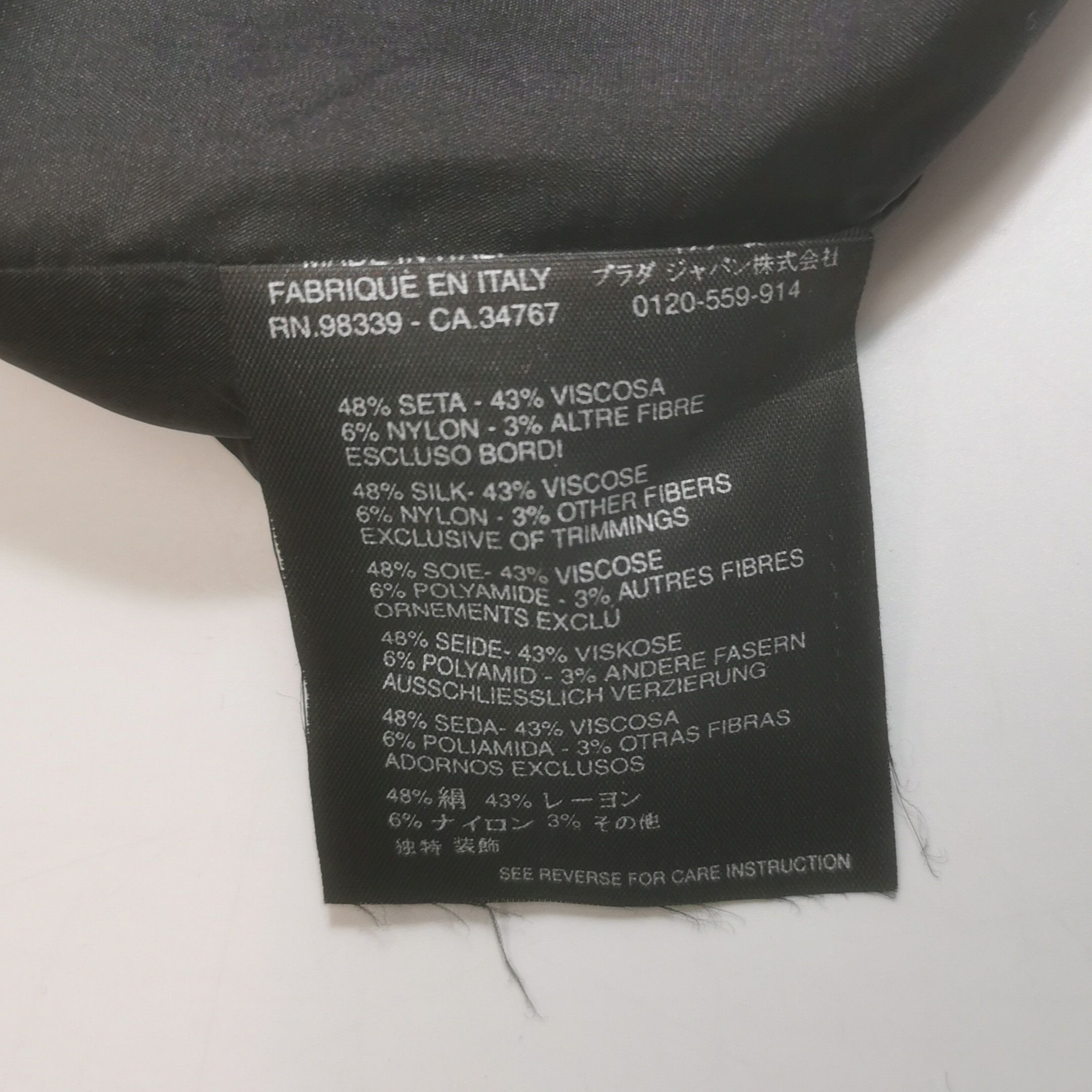 Prada Prada Black Silk Blend Midi Skirt Size 42 0089 Size 42" / US 20 - 7 Thumbnail