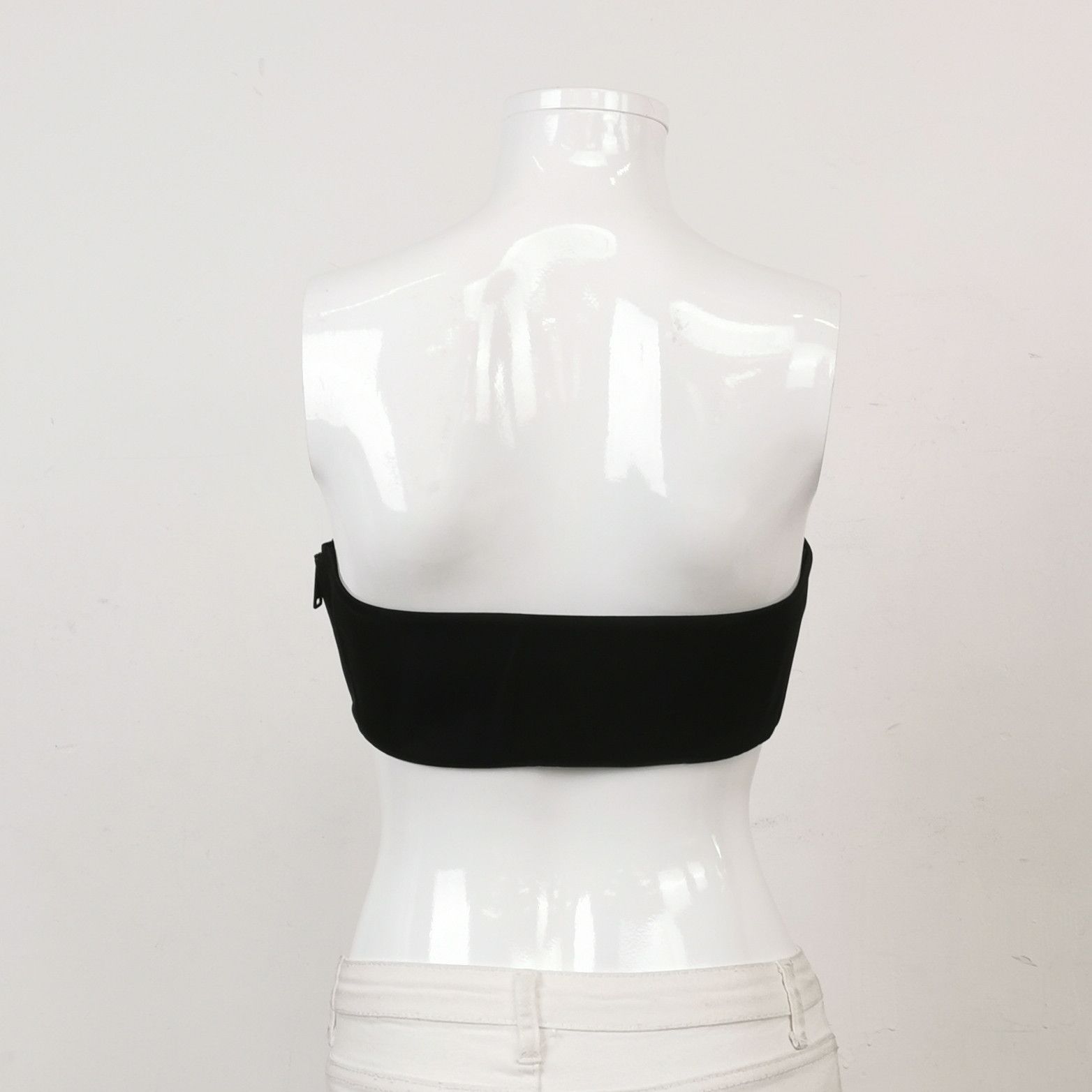 Prada Prada Black Logo Bandeau Top 0089 Size M / US 6-8 / IT 42-44 - 2 Thumbnail